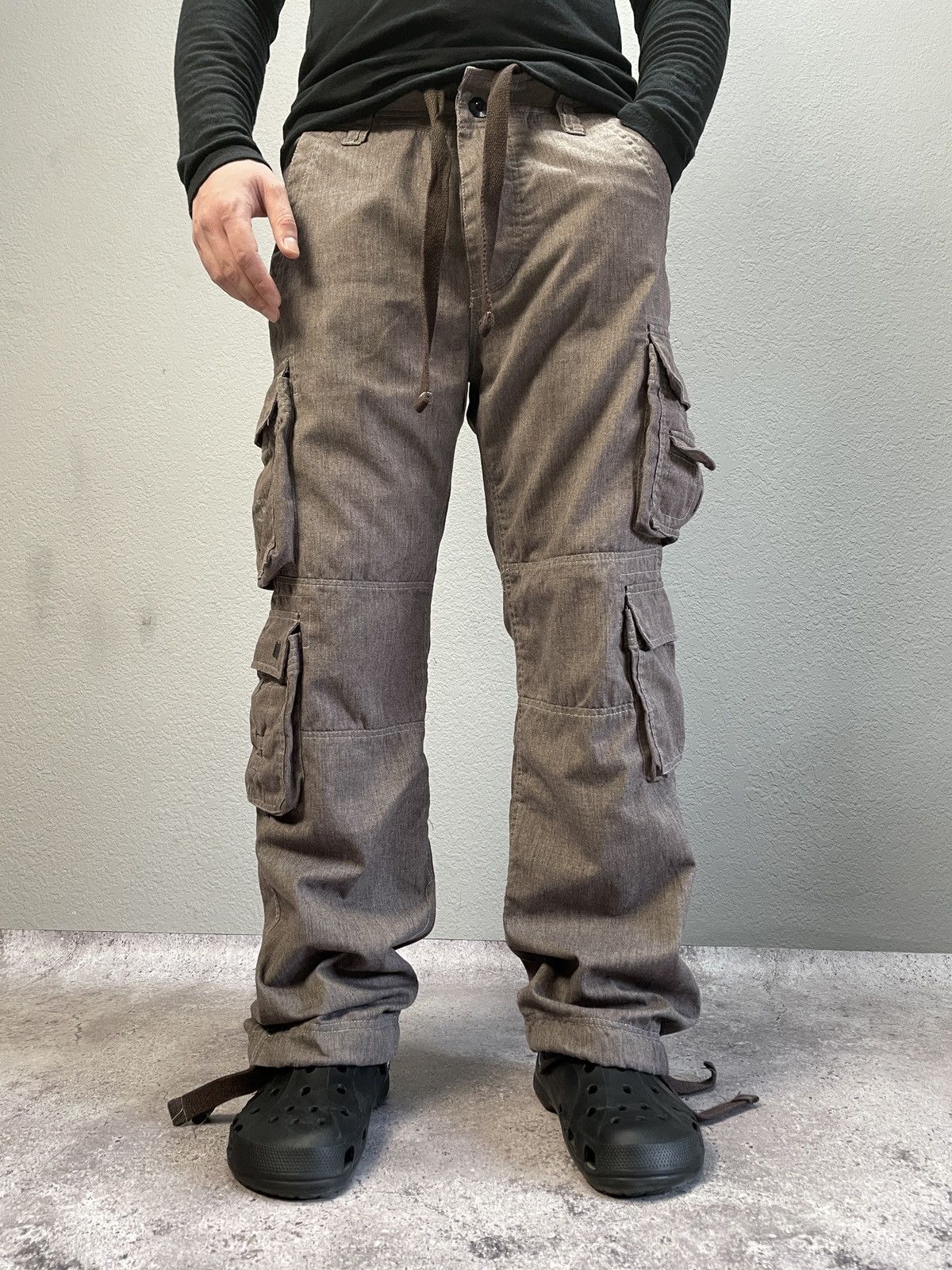 Vintage Vintage Like Diesel 00s Baggy Fit Cargo Pants Jeans Size US 34 / EU 50 - 2 Thumbnail