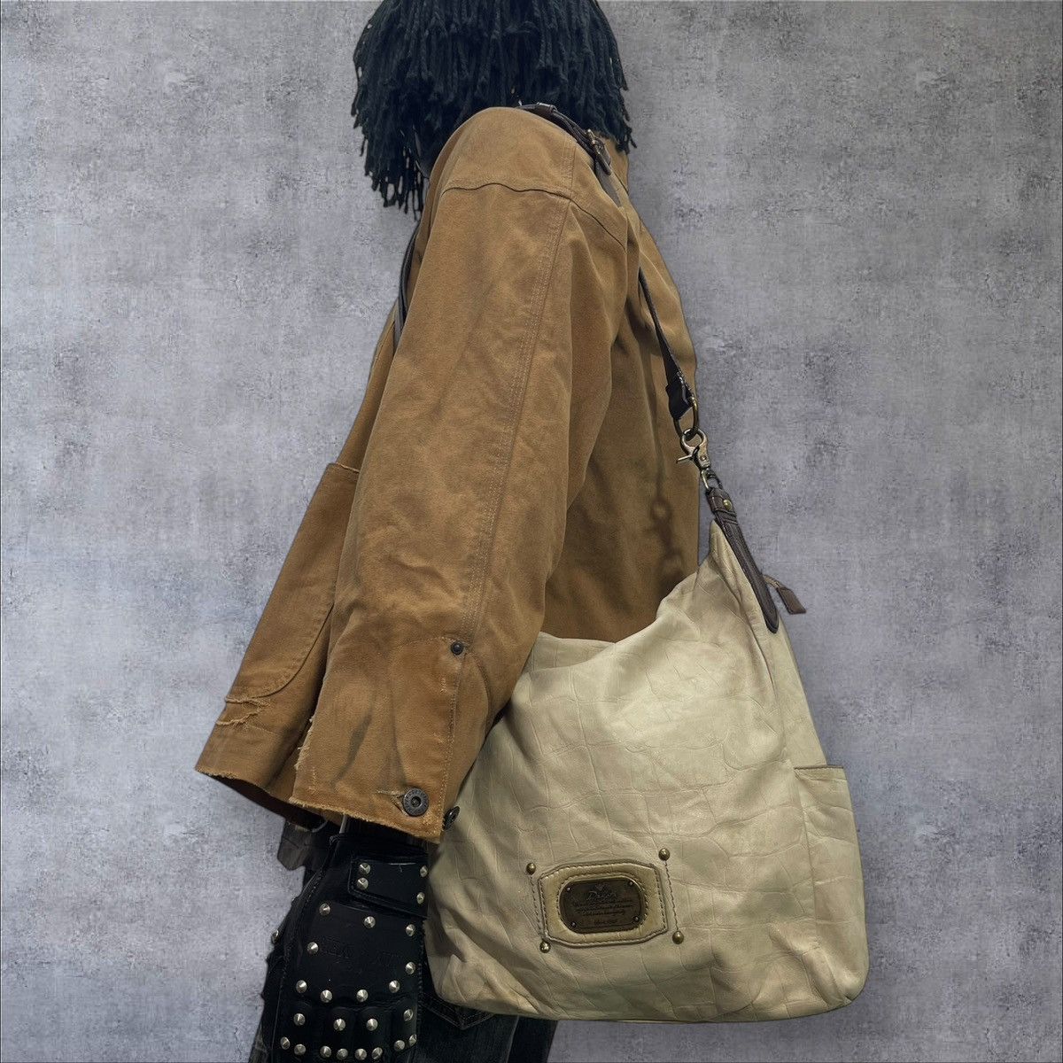 Comme des Garcons × Stussy Full Leather Dakota Shoulder Bag prada julius dior cdg 1🟩0 Size ONE SIZE - 2 Thumbnail