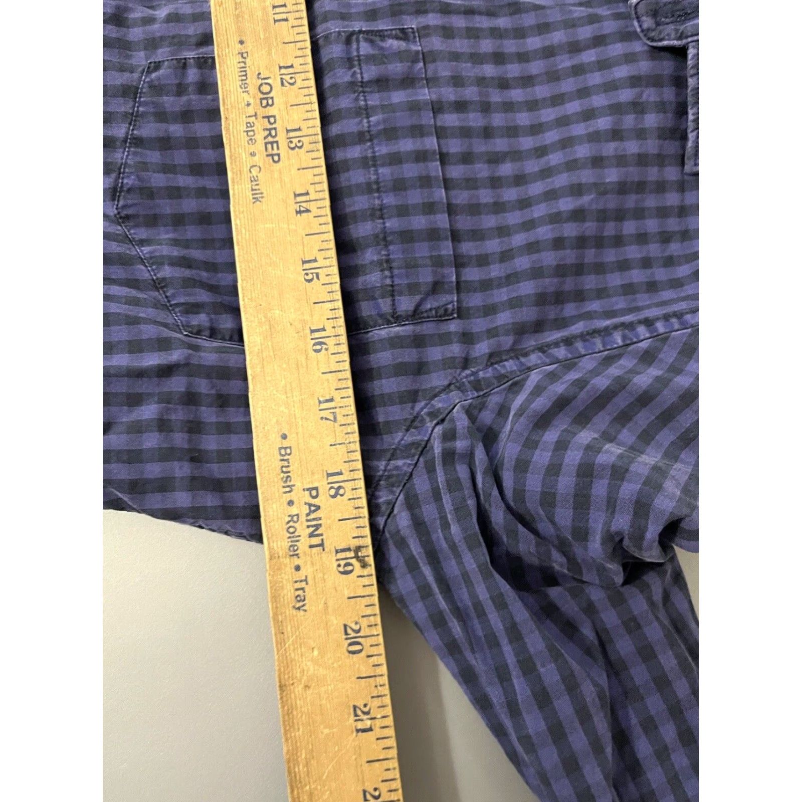 French Connection French Connection Shirt Mens Size Small Purple Dress Shirt Button Down Long Sleeve Gingham Size US S / EU 44-46 / 1 - 5 Thumbnail