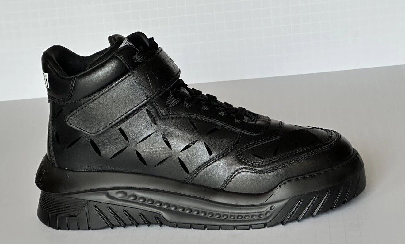Versace VERSACE High Top Cut Out Leather Logo Fashion Sneakers Size US 11 / EU 44 - 5 Thumbnail