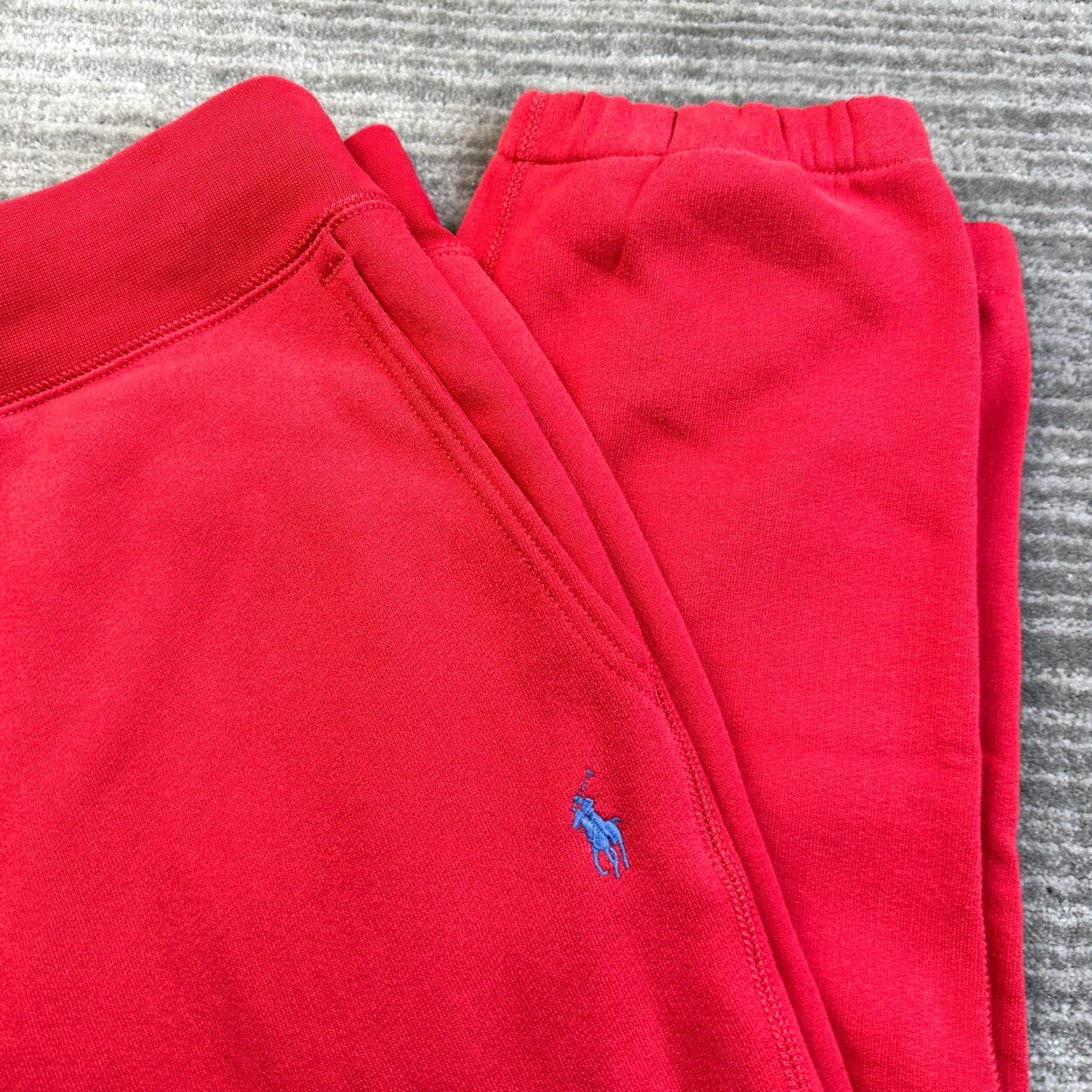 Polo Ralph Lauren Pants Mens Extra Large Red Sweatpants Pony Cuffed
