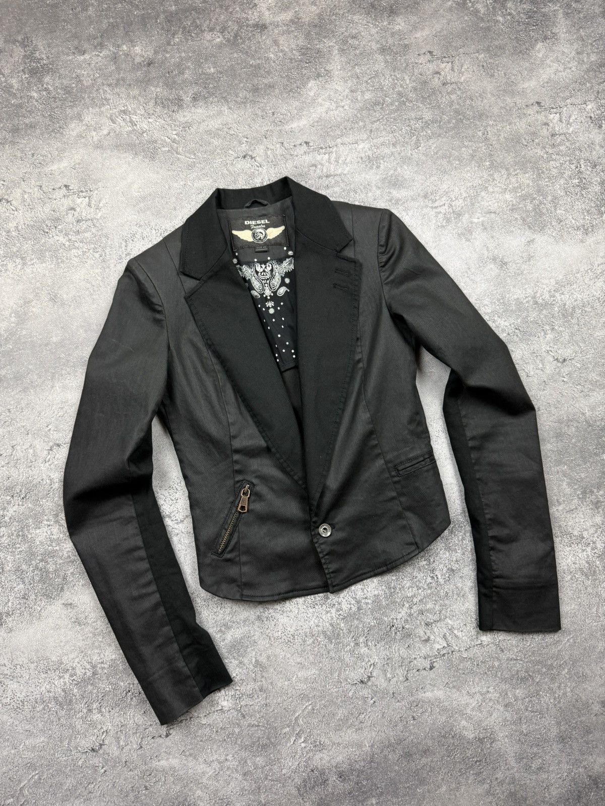 Diesel Vintage Diesel Y2K Biker Jacket Avant Garde Opium Archive Size XS / US 0-2 / IT 36-38 - 4 Thumbnail