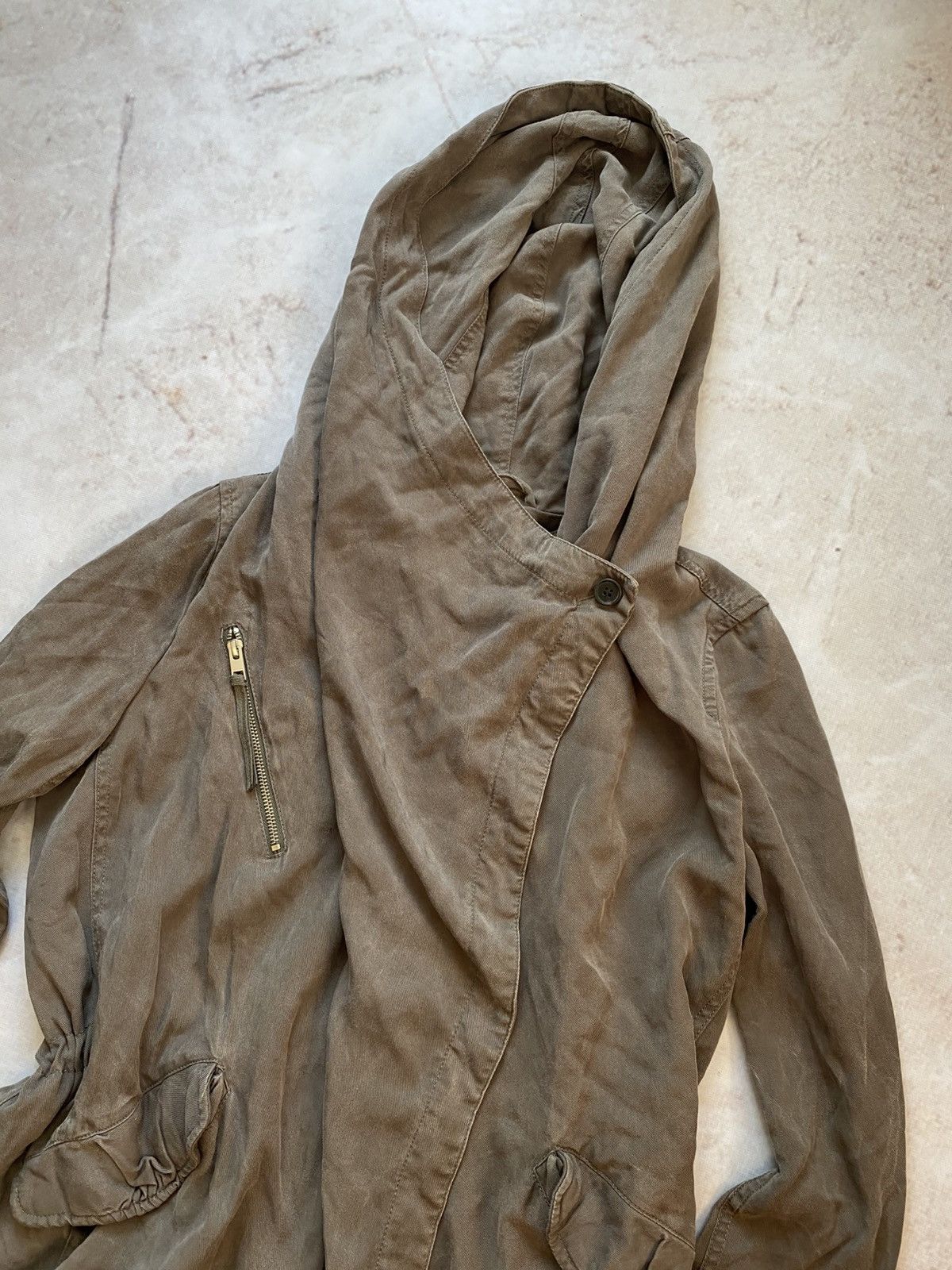 Allsaints × If Six Was Nine CRAZY RICK OWENS STYLE DISTRESSED MULTI ZIPPER CARGO JACKET Size L / US 10 / IT 46 - 3 Thumbnail
