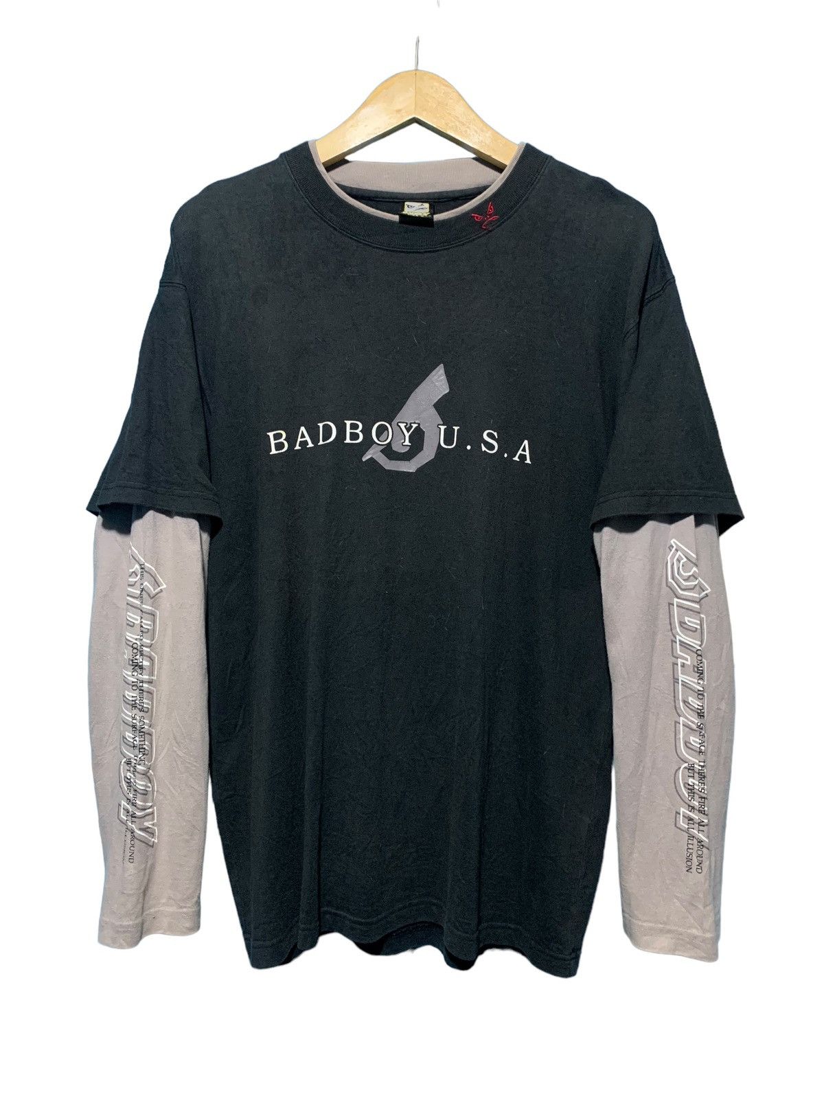 If Six Was Nine Y2k Badboy USA double layer poem iconic longsleeve Size US L / EU 52-54 / 3 - 1 Thumbnail