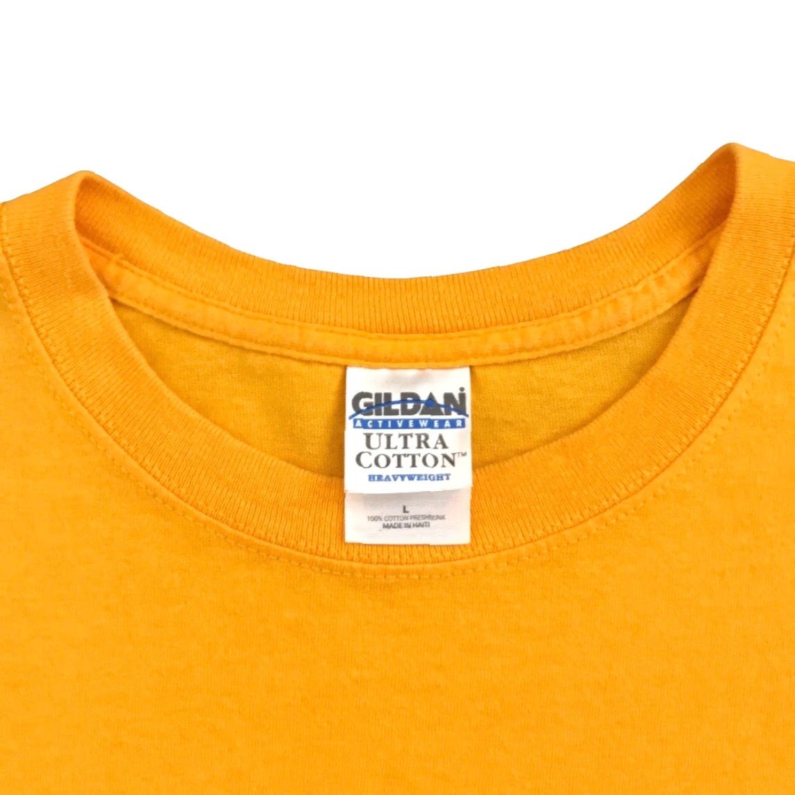 Vintage VINTAGE Muhammad Ali Center Shirt 90s T-Shirt Size L Mens Yellow 90s Gildan Center Shirt Men L Size US L / EU 52-54 / 3 - 4 Thumbnail