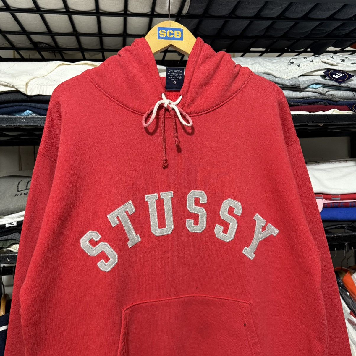 Stussy Vintage 90s stussy usa spell out hoodie Size US L / EU 52-54 / 3 - 13 Thumbnail