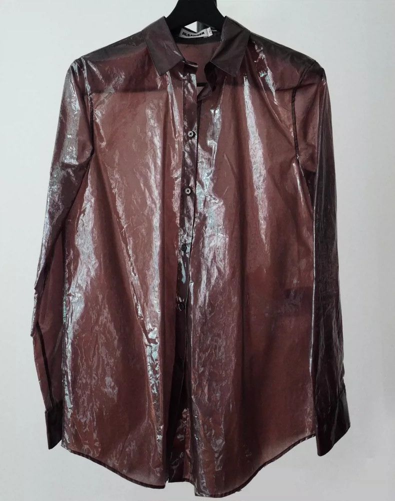 Jil Sander Jil Sander Transparent glial shirt Size 4XL / US 24-26 - 1 Thumbnail
