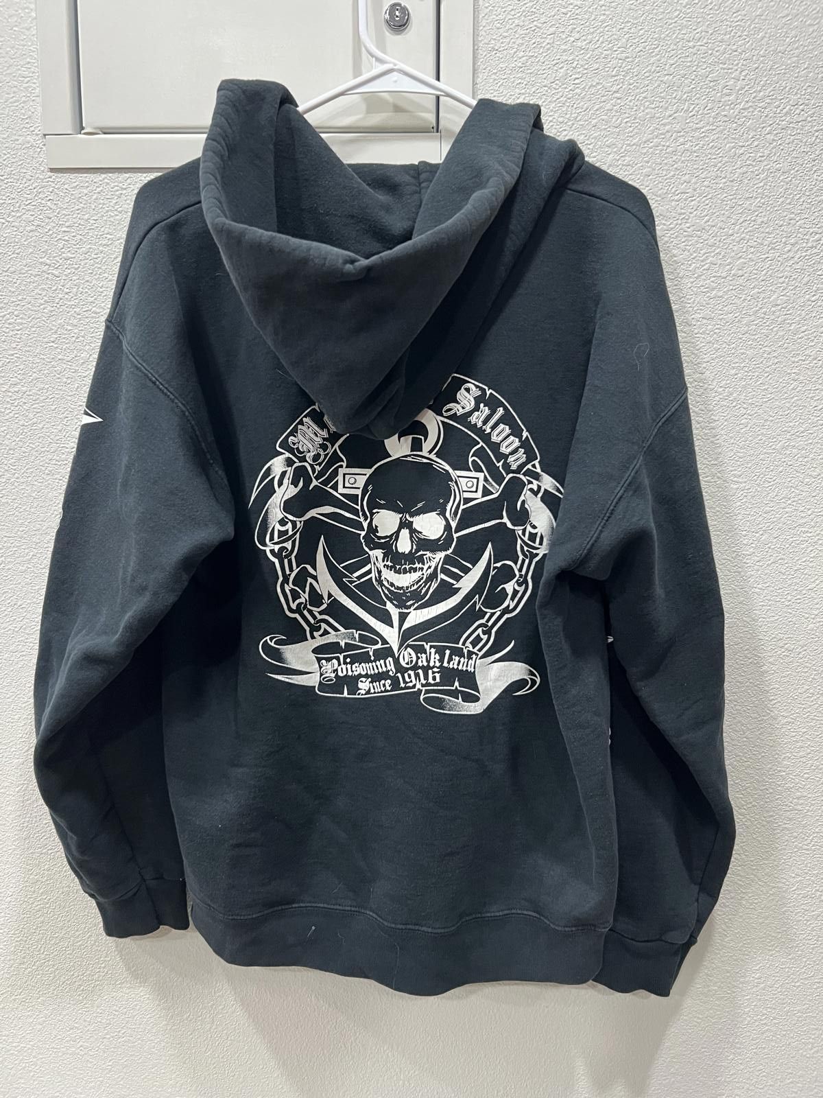 Hanes 90s Oakland Saloon Trashed Hoodie Size US M / EU 48-50 / 2 - 5 Thumbnail