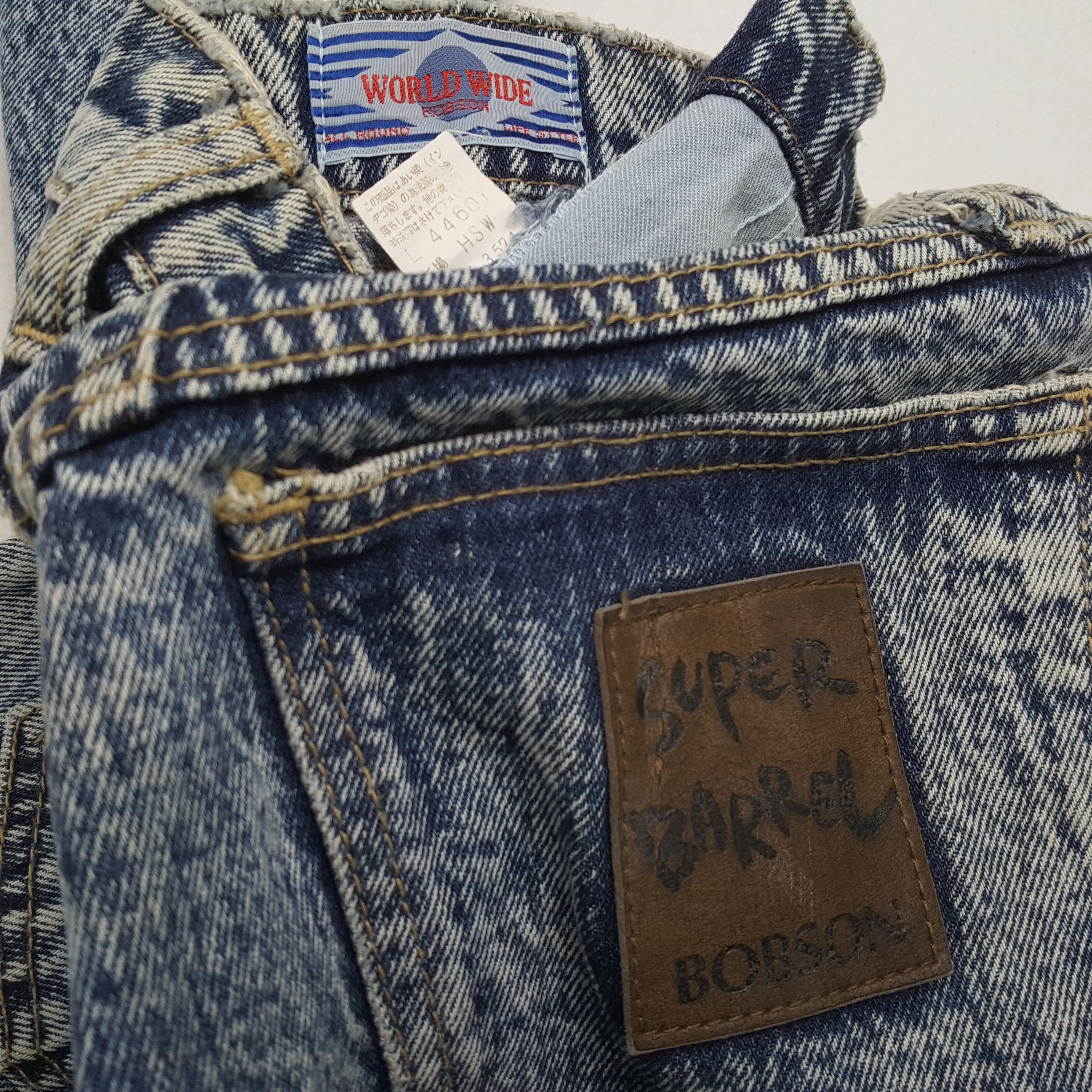 Vintage SUPER BARREL BOBSON Fashion Style Streetwear Jeans Size US 30 / EU 46 - 14 Thumbnail