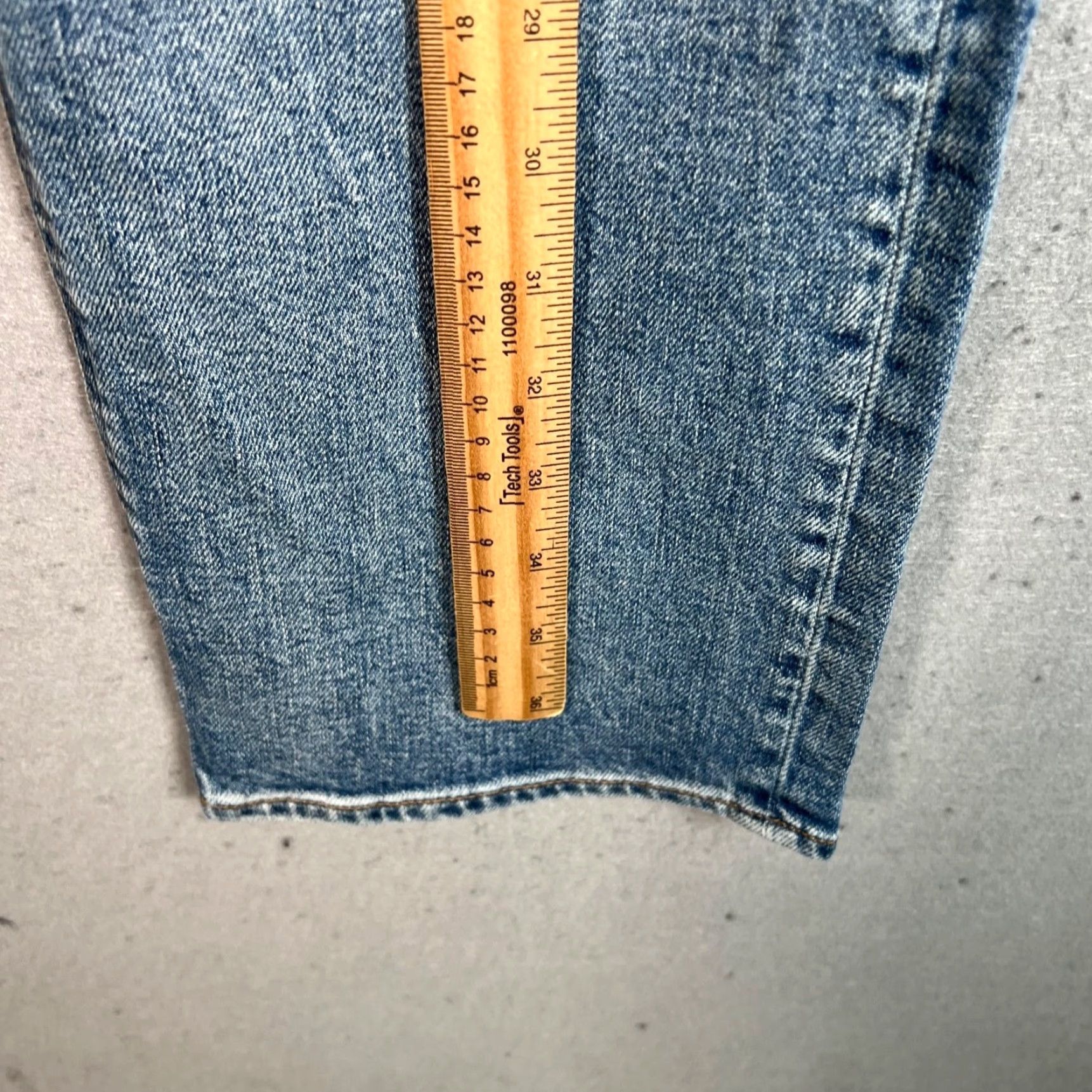 Vintage Denim Forum Womens Jeans 29 Arlo High Rise Straight Medium Wash 100% Cotton Size 29" - 7 Thumbnail