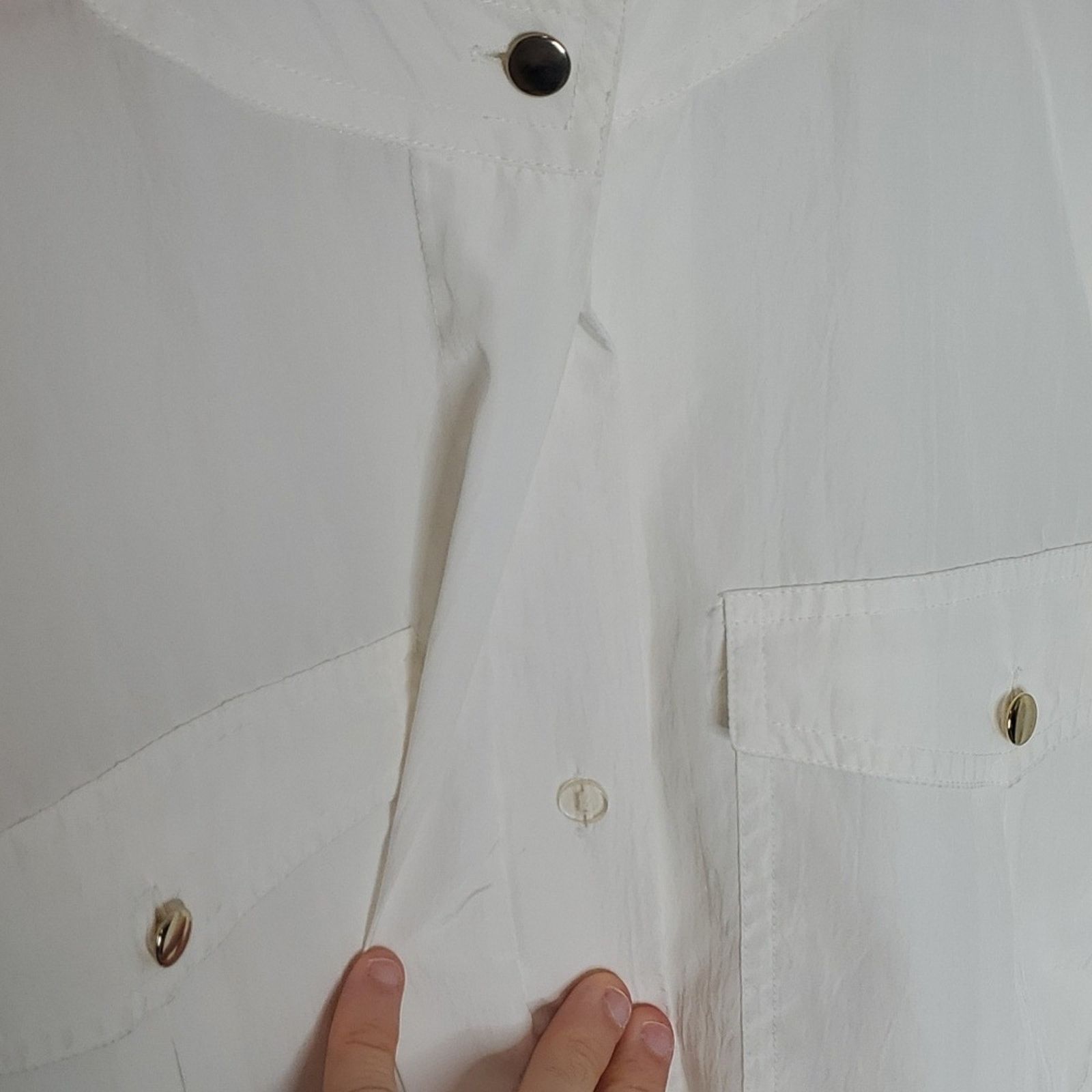 Vintage Vintage Josephine White Blouse Size L / US 10 / IT 46 - 6 Thumbnail