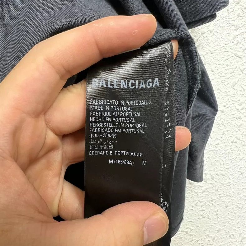 Balenciaga Balenciaga Black BB Embroidered Slogan Logo Short Sleeve Size US M / EU 48-50 / 2 - 6 Thumbnail