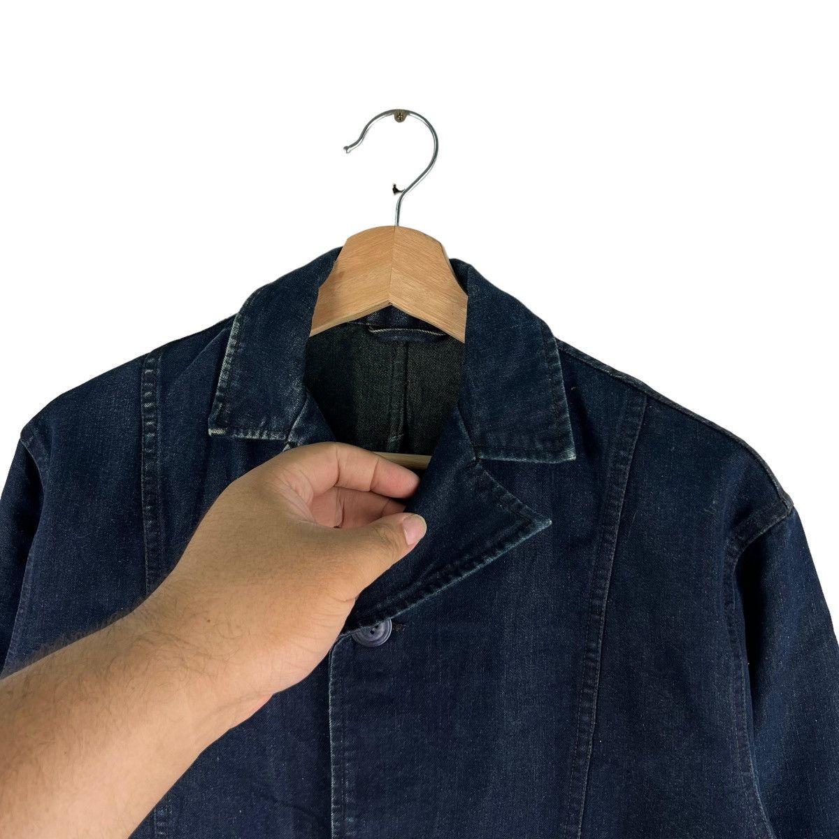 Japanese Brand 🔥90’s Vintage Chore Denim Jacket Photos Issey Miyake Japan Size US L / EU 52-54 / 3 - 5 Thumbnail