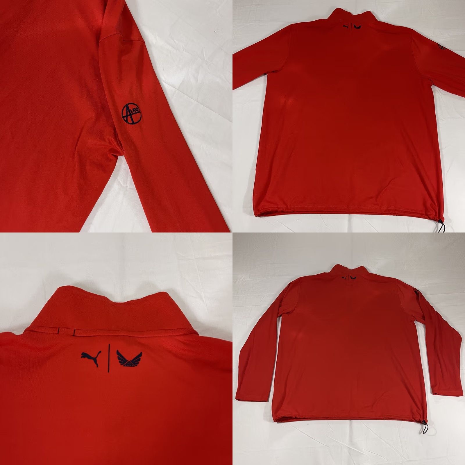 Puma PUMA Sz L Volition America 1/4 Zip Sweatshirt Golf Stars 599439-03 Red Pullover Mens L Red Stars Size US L / EU 52-54 / 3 - 9 Thumbnail