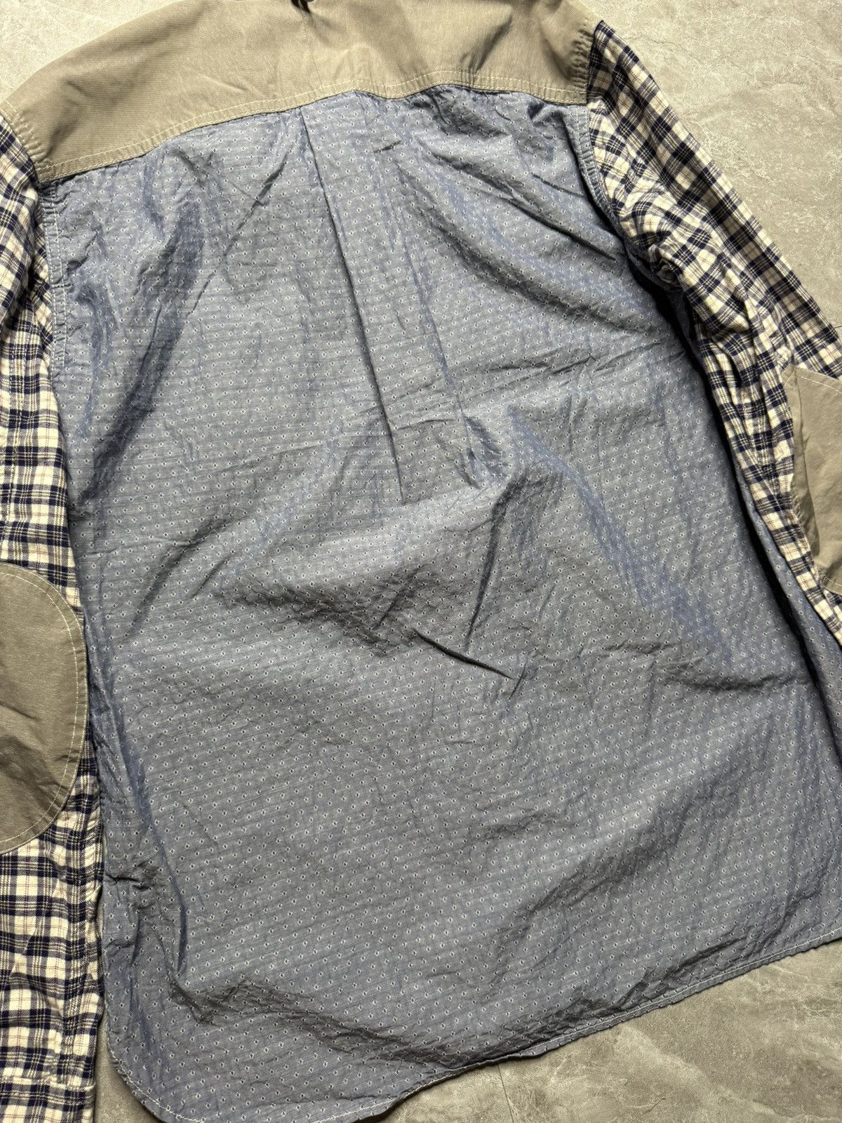 Junya Watanabe Junya Watanabe Plaid Elbow Patch Shirt Size US M / EU 48-50 / 2 - 6 Thumbnail