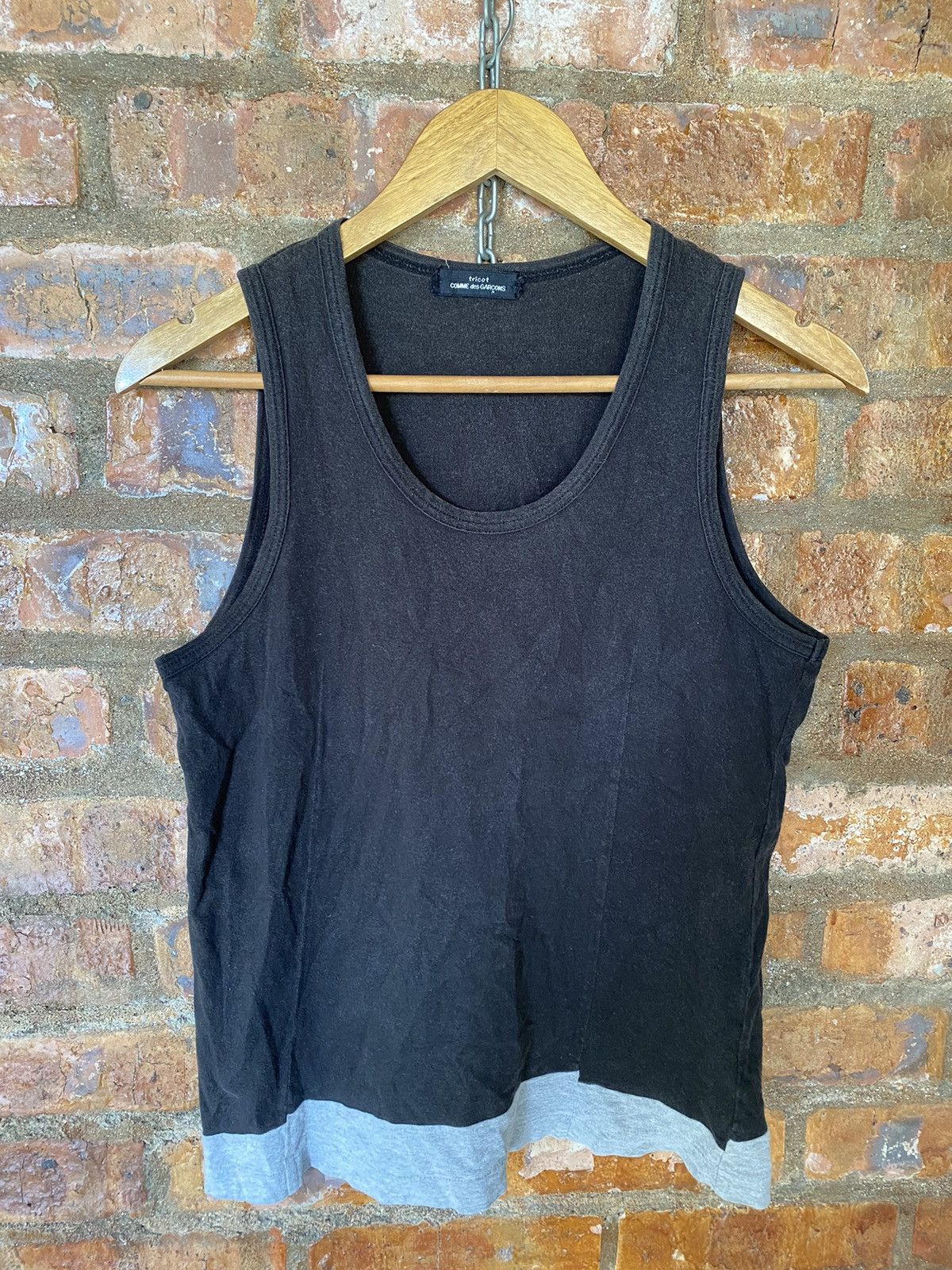 Comme des Garcons × Rei Kawakubo × Tricot Comme des Garcons 1990s CDG tank paneled Size S / US 4 / IT 40 - 2 Thumbnail