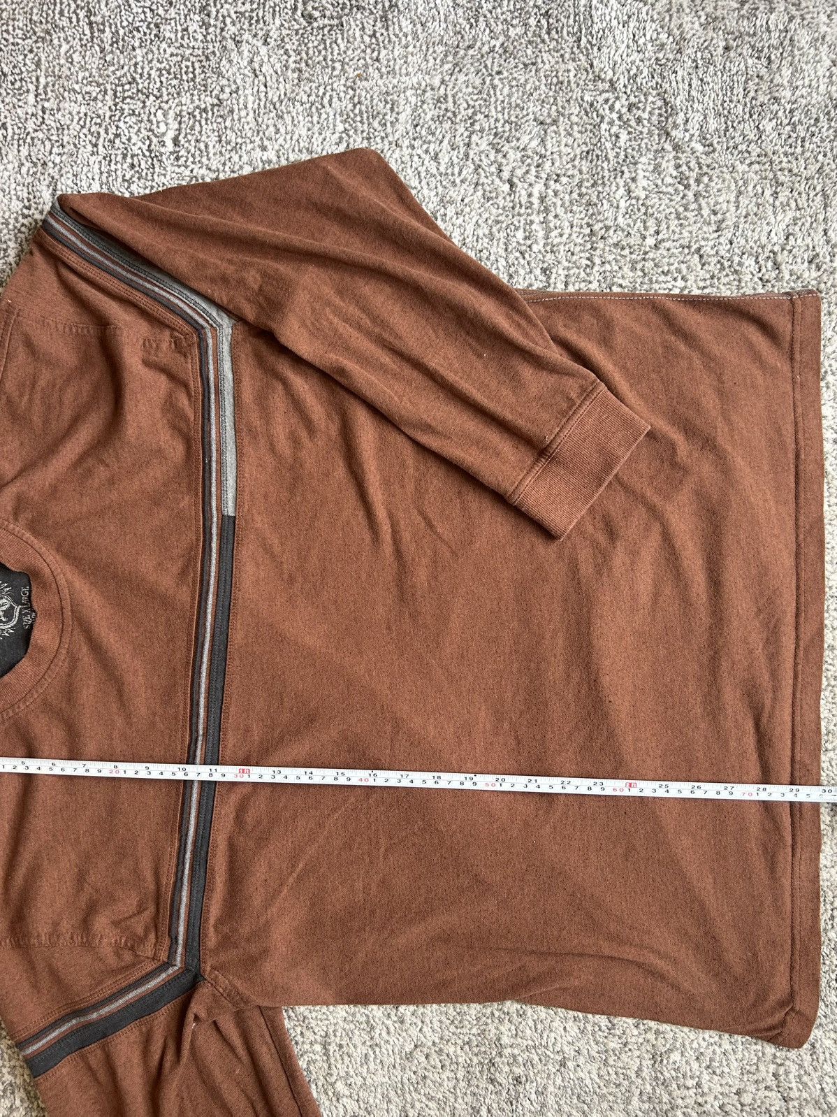 Vintage Y2K Brown Long Sleeve Shirt – Vintage 2000s Size US XL / EU 56 / 4 - 4 Thumbnail