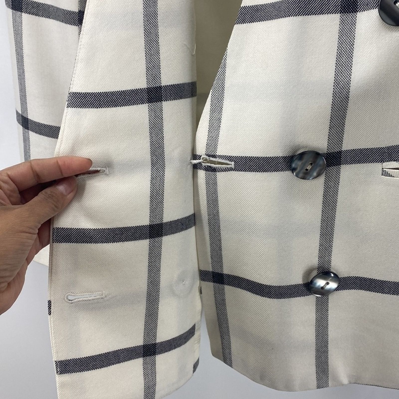 Vintage Vintage Casual Corner 80s window pain shoulder pads blazer 2 Size XS / US 0-2 / IT 36-38 - 7 Thumbnail