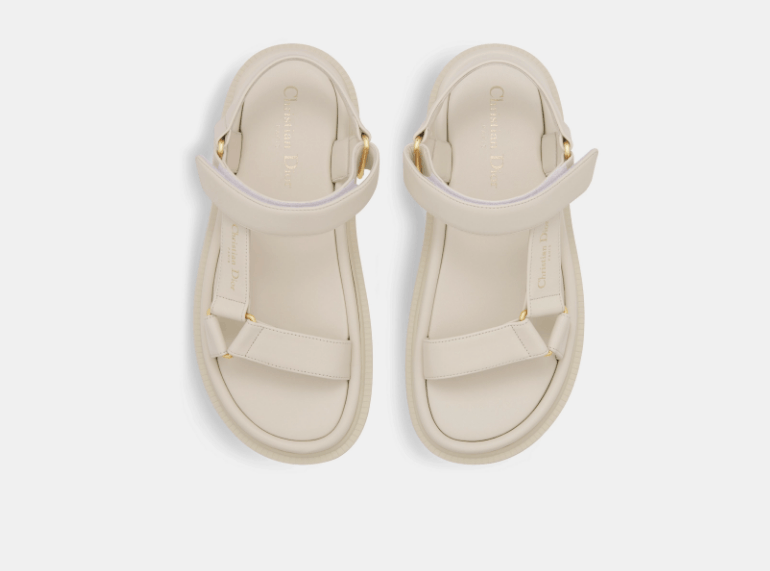 Dior o1w1db10126 KCQ893 D-Wave Sandals in White Size US 7 / IT 37 - 3 Thumbnail