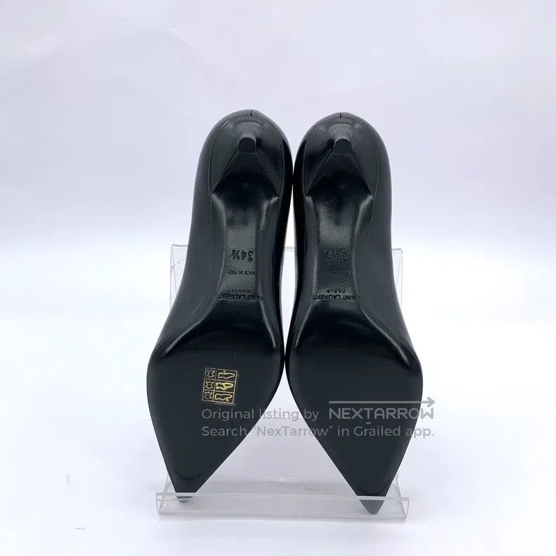 Saint Laurent Paris Saint Laurent Paris Black Leather Pointed Toe High Heel Sh Size US 4 / IT 34 - 5 Thumbnail