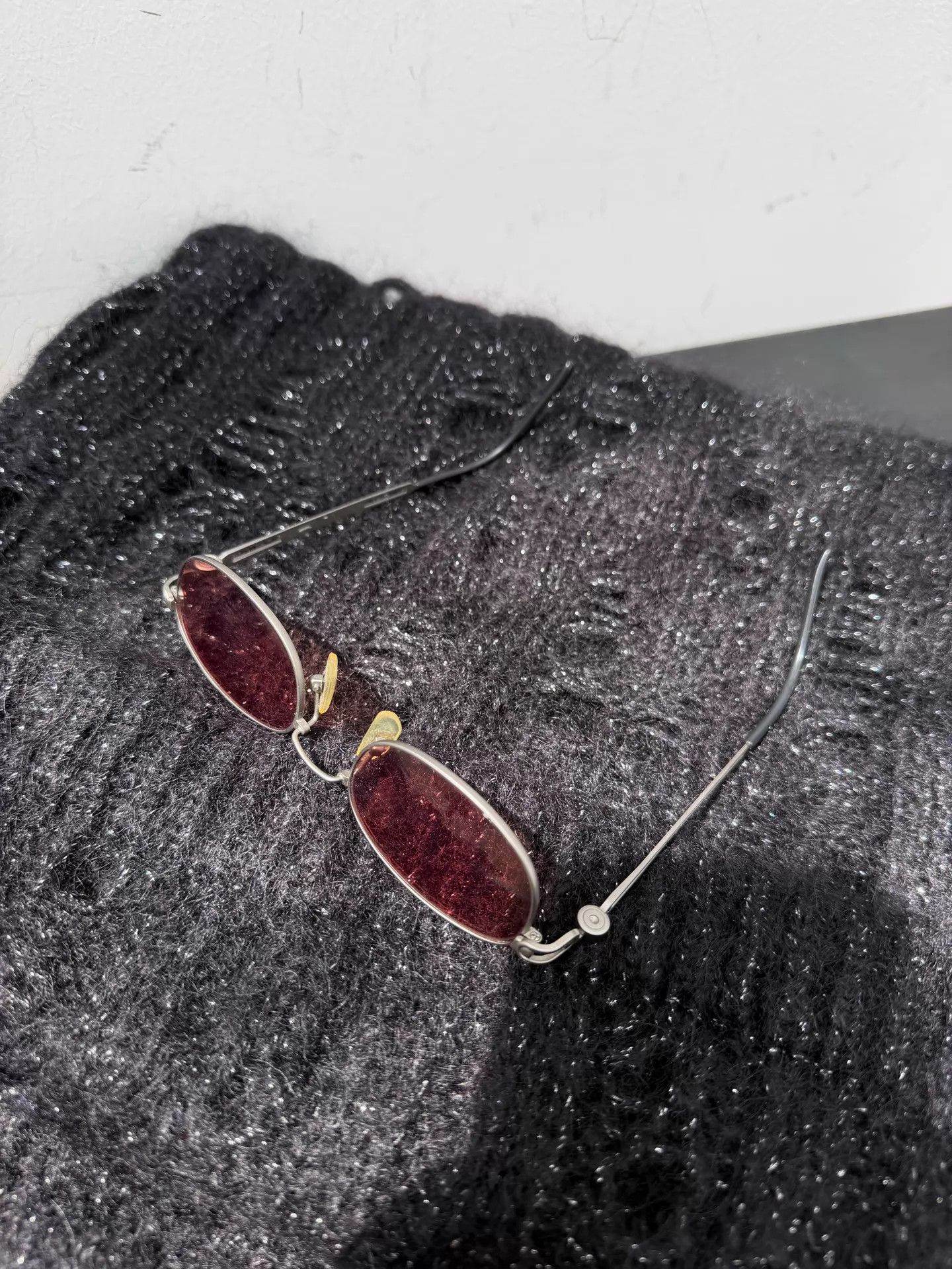 Yohji Yamamoto Yohji Yamamoto Pour Homme Dark Red Silver Trim Sunglasses Size ONE SIZE - 5 Thumbnail