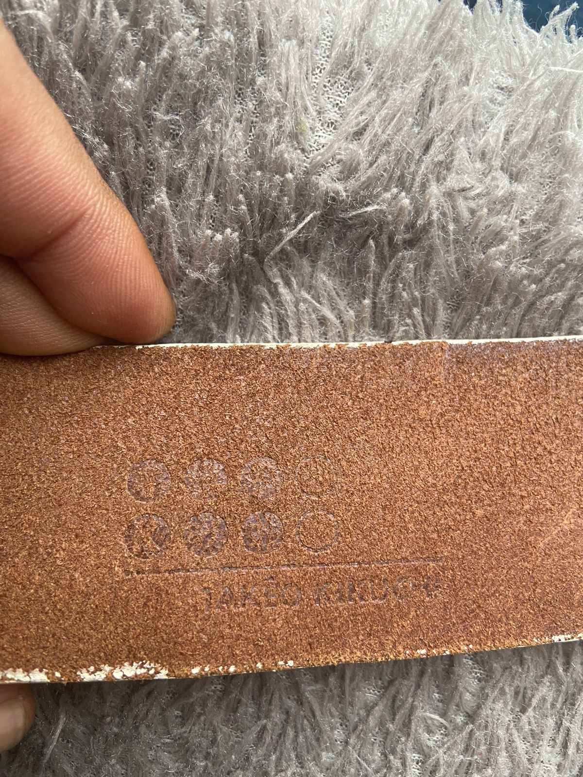 Vintage LGB punk style leather belt Size ONE SIZE - 6 Thumbnail