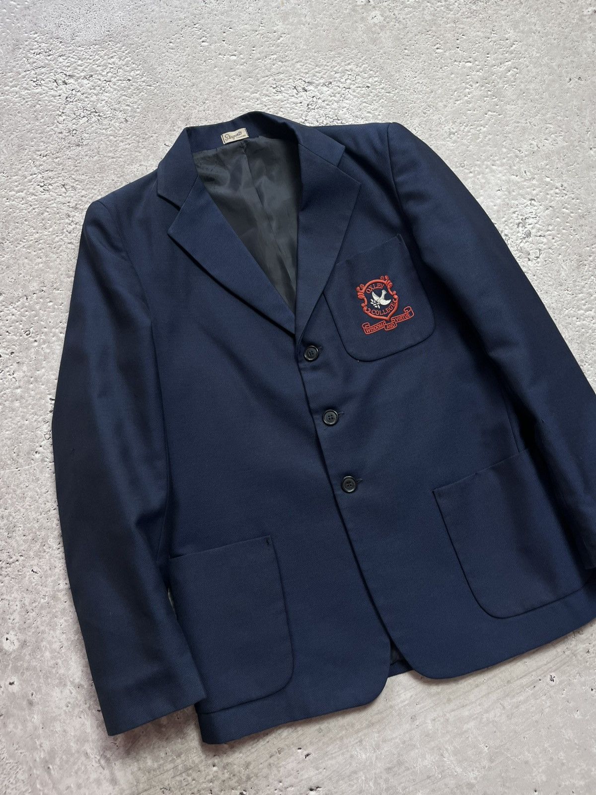 Vintage Vintage Oxley College Navy Blazer Stewart of Ivanhoe 15 Size US M / EU 48-50 / 2 - 3 Thumbnail