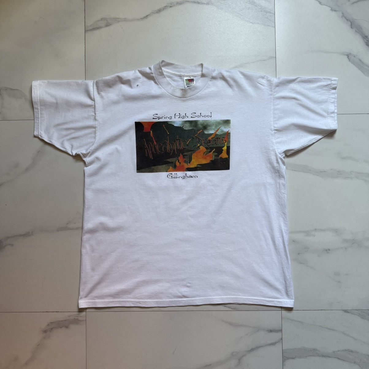 Fruit Of The Loom Vintage Apocalyptic Dreams Graphic Tee Size US XXL / EU 58 / 5 - 2 Thumbnail