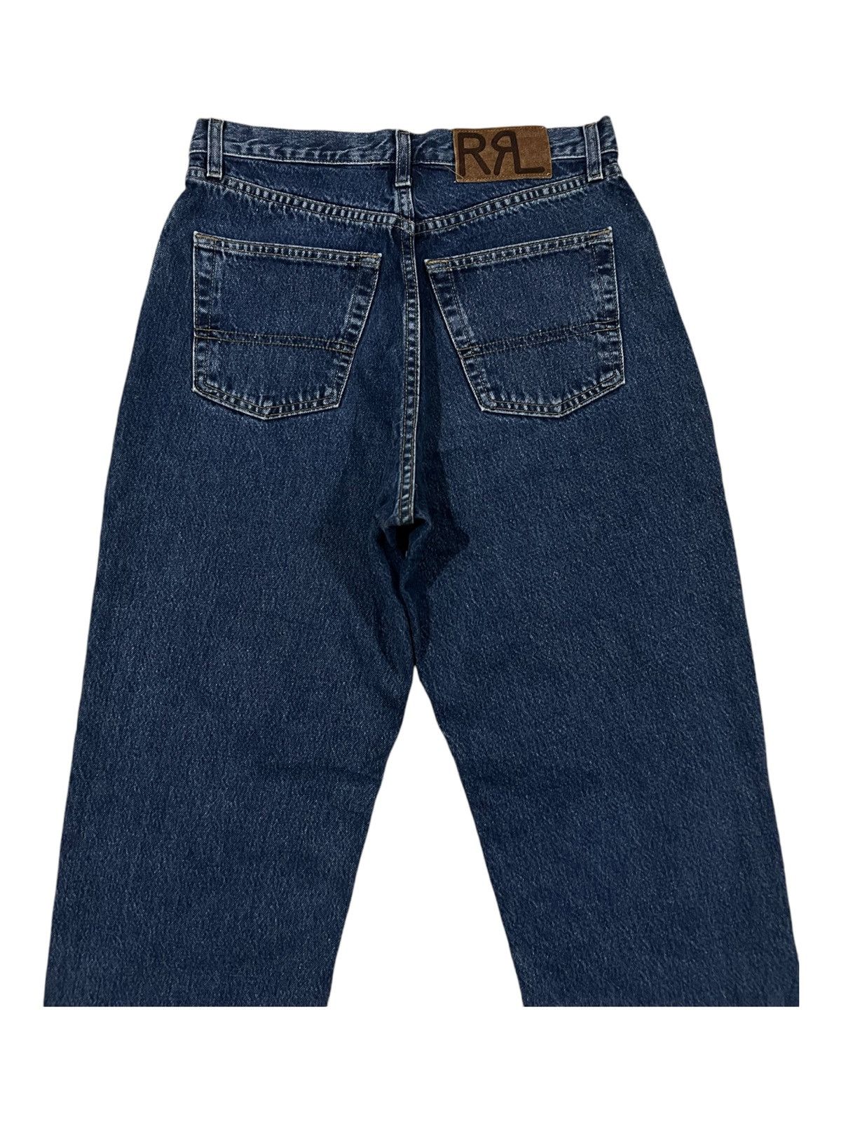 RRL Ralph Lauren 1980s RRL 🇺🇸 Made Baggy Relax Fit Tapered Leg Denim Jeans Size US 29 - 3 Thumbnail