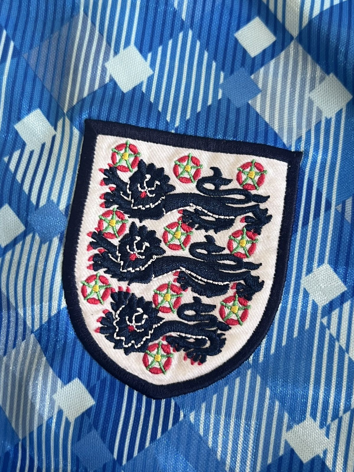 Sports Specialties Score Draw 1990 Retro England Team Third Soccer Jersey M Size US M / EU 48-50 / 2 - 4 Thumbnail