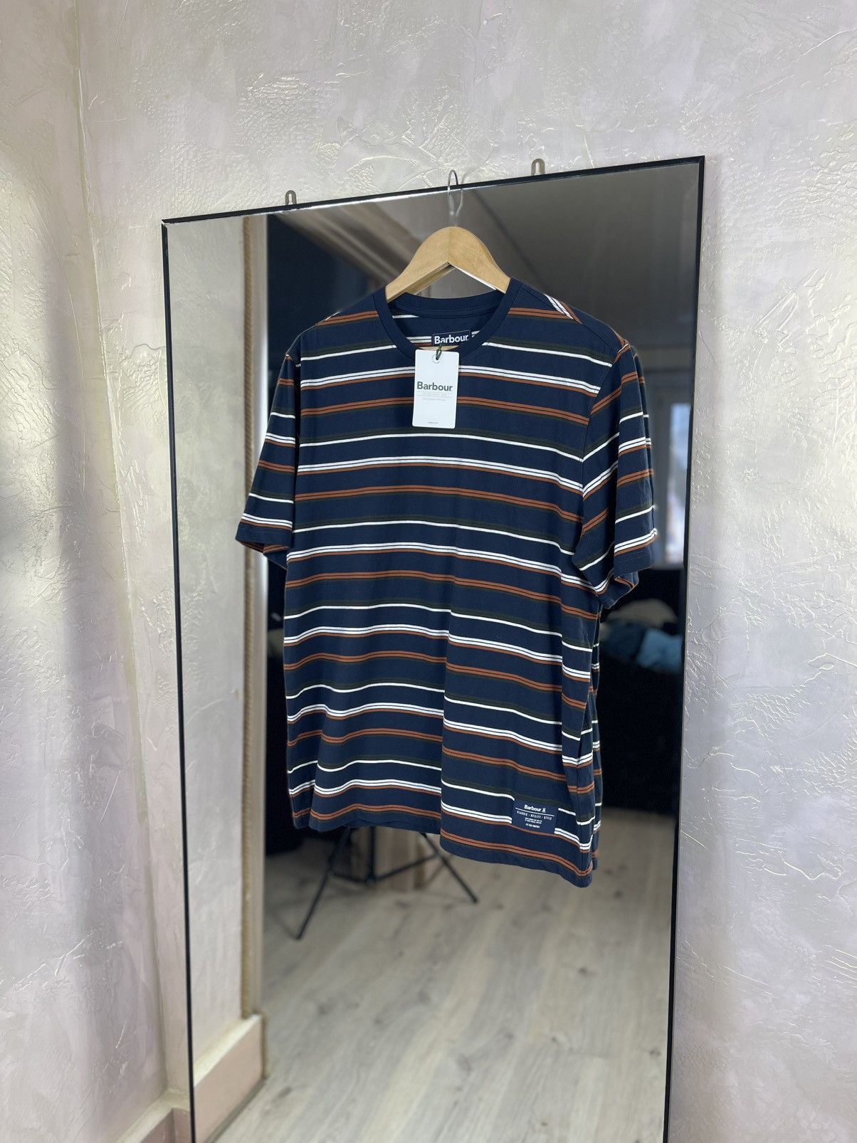 Barbour Barbour Classic Multi-Stripe Premium Cotton Essential Tee Size US M / EU 48-50 / 2 - 1 Thumbnail