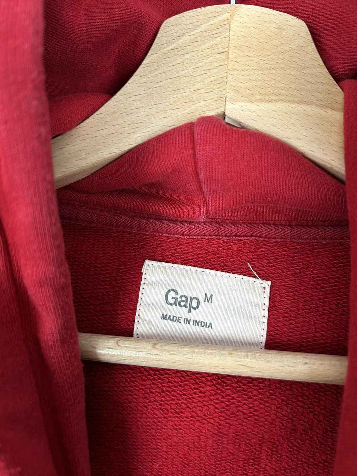 Gap GAP Red Spellout Hoodie Sweatshirt Logo Streetwear Size US M / EU 48-50 / 2 - 5 Thumbnail