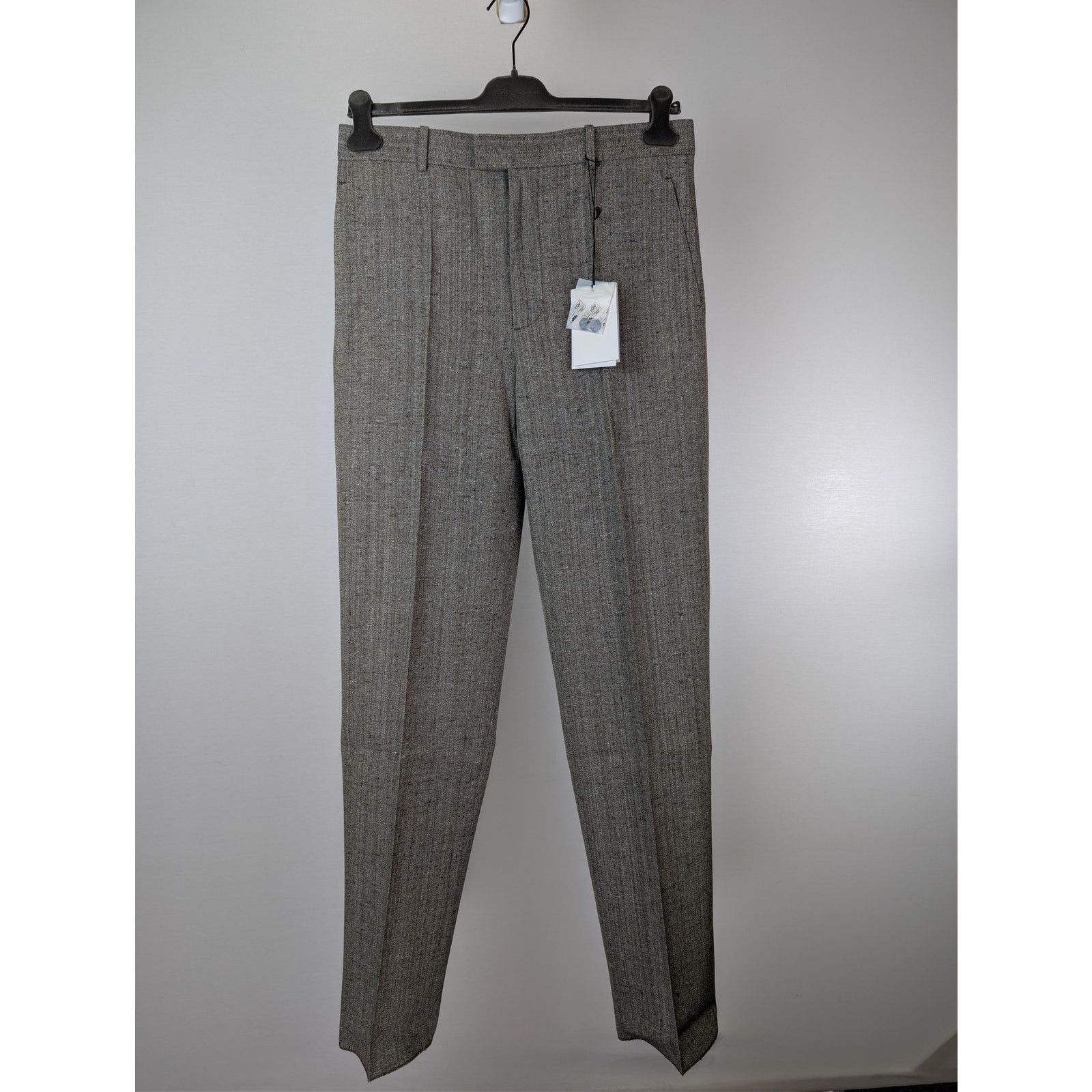 Bottega Veneta o1rshd1 Knotted Melange Viscose Silk Trousers in Multicolor Size US 32 / EU 48 - 1 Thumbnail