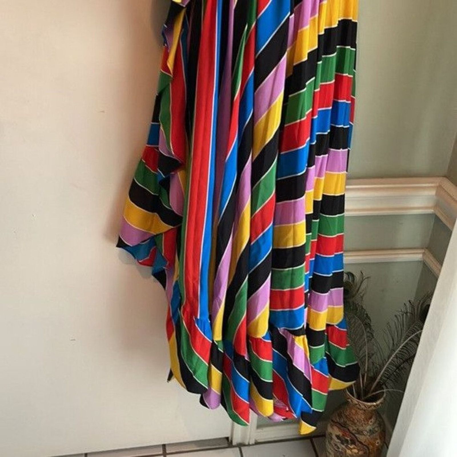 Philosophy di Lorenzo Serafini Long one shoulder dress multi colored Size M / US 6-8 / IT 42-44 - 11 Thumbnail