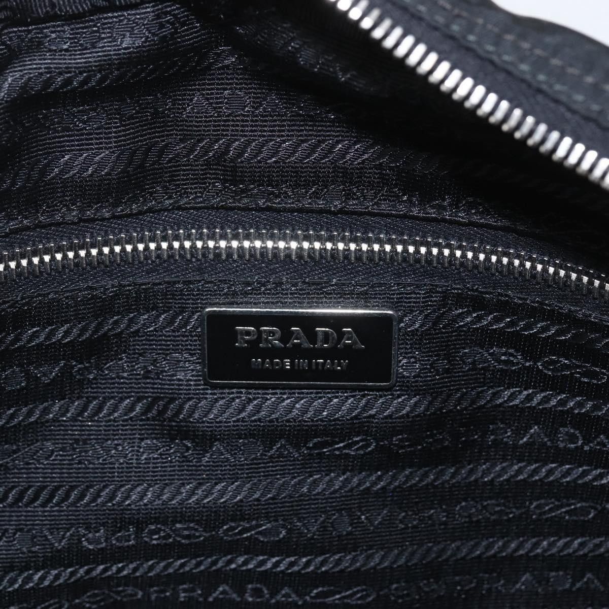 Prada PRADA Shoulder Bag Nylon Black Silver Auth 165034 - Jerrillo Size ONE SIZE - 16 Thumbnail