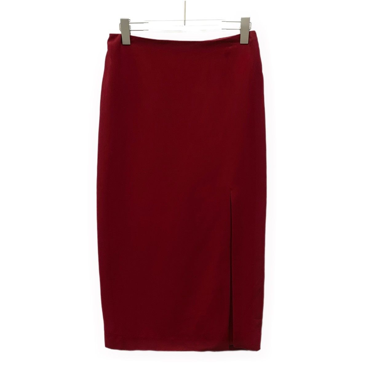 Valentino Valentino Red Side Slit Casual Skirt K26WX Size 27" / US 4 / IT 40 - 1 Thumbnail