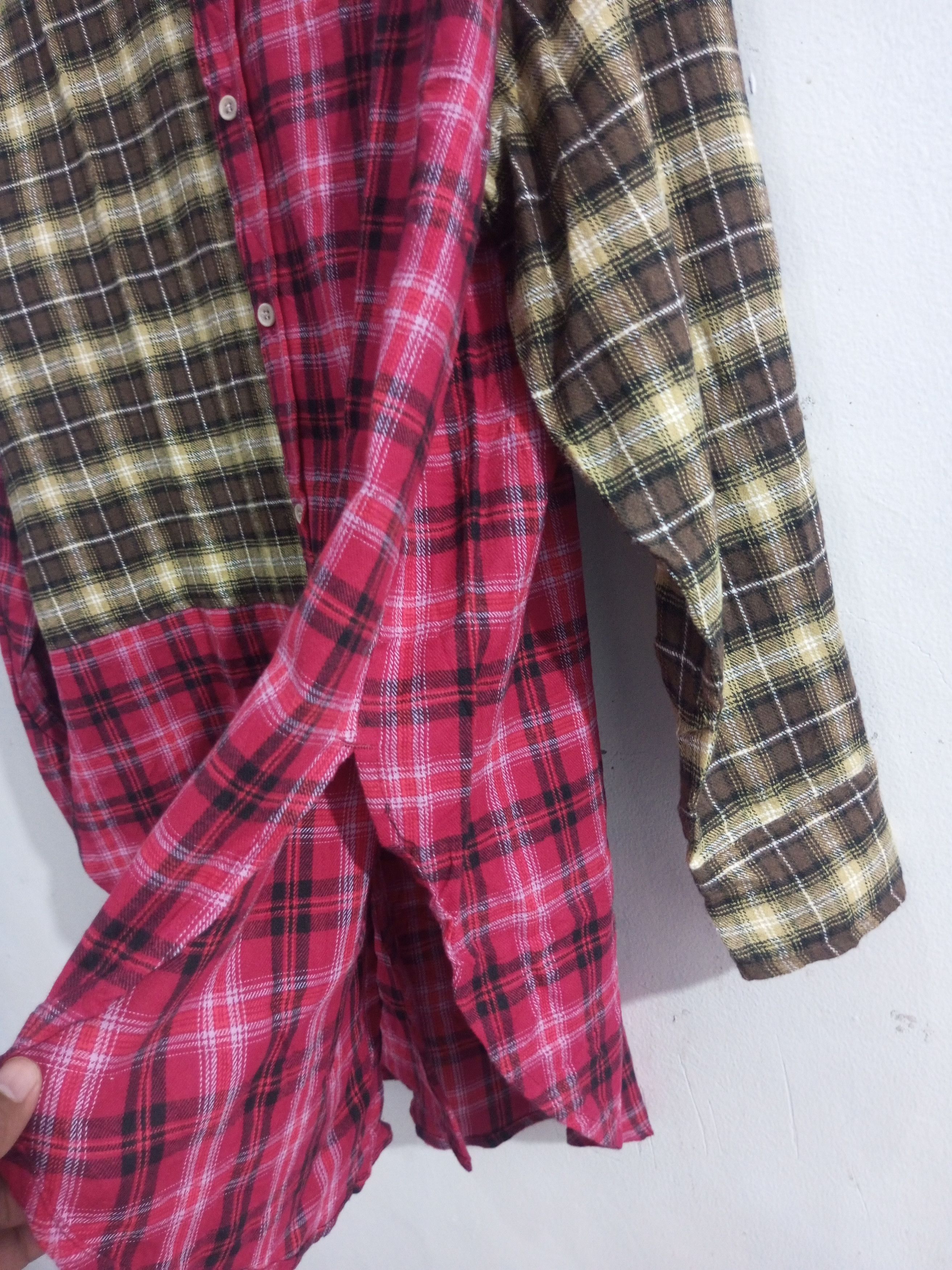 20471120 Cube sugar evo two colour flanel shirt Size US XL / EU 56 / 4 - 4 Thumbnail