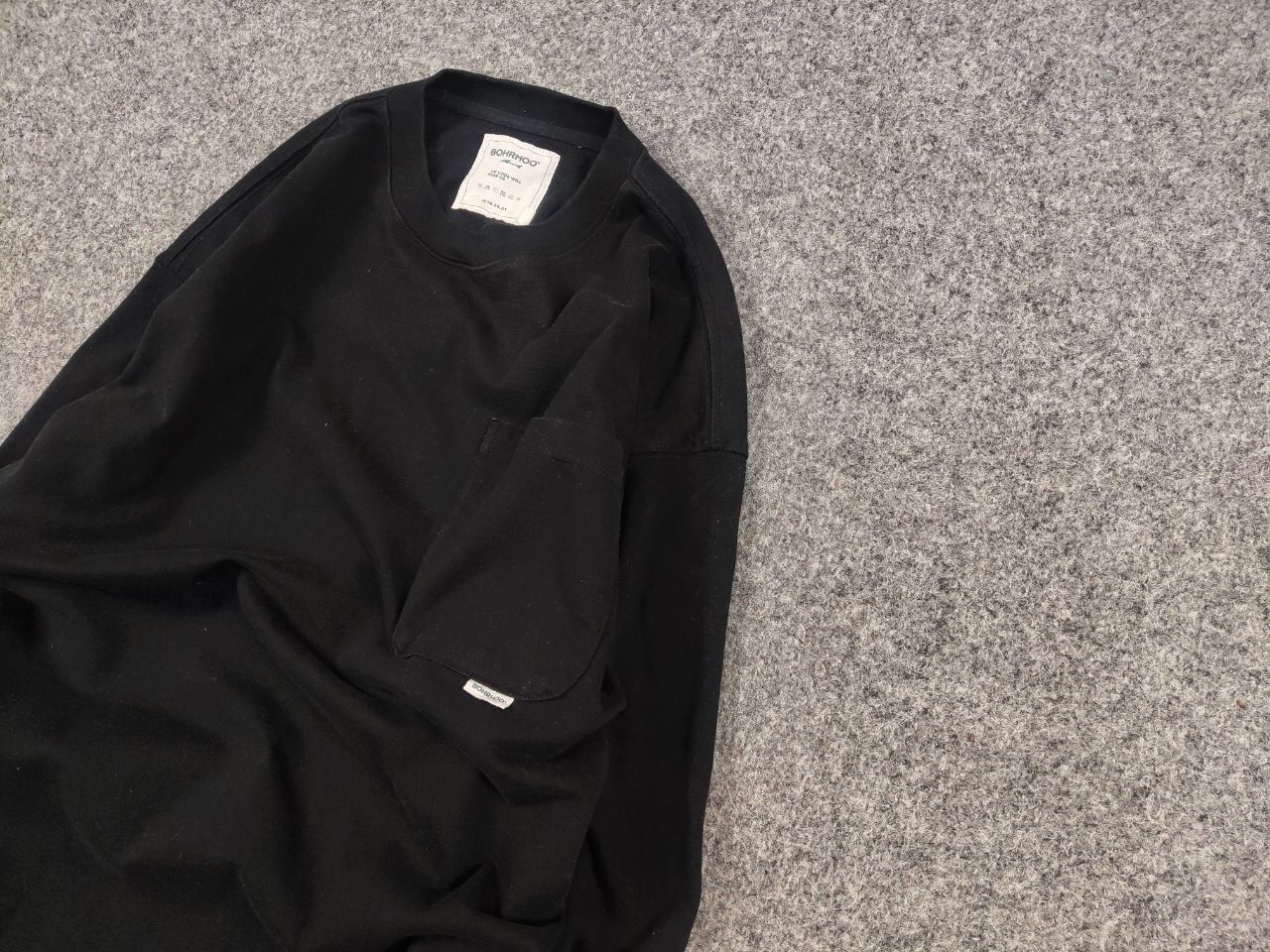 Japanese Brand Bohrhoo Japanese Oversized Black Sweatshirt Avant Garde Size US S / EU 44-46 / 1 - 5 Thumbnail
