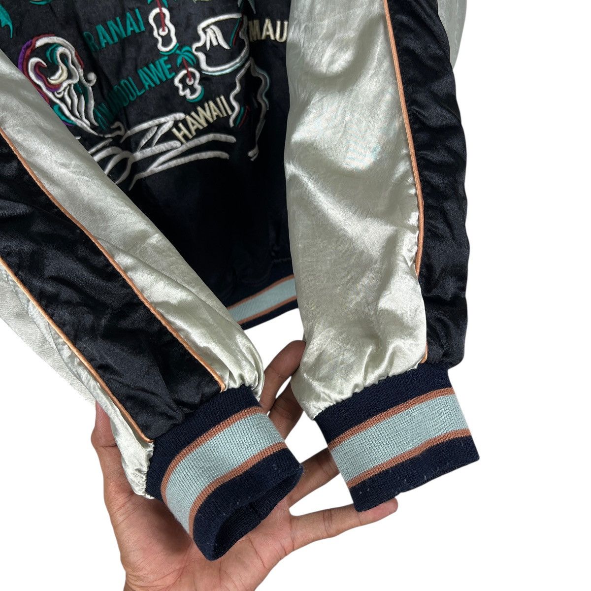 Japanese Brand 80s Vintage Alohai hawaii Embroidery Sukajan Souvenir Jacket Size US L / EU 52-54 / 3 - 7 Thumbnail