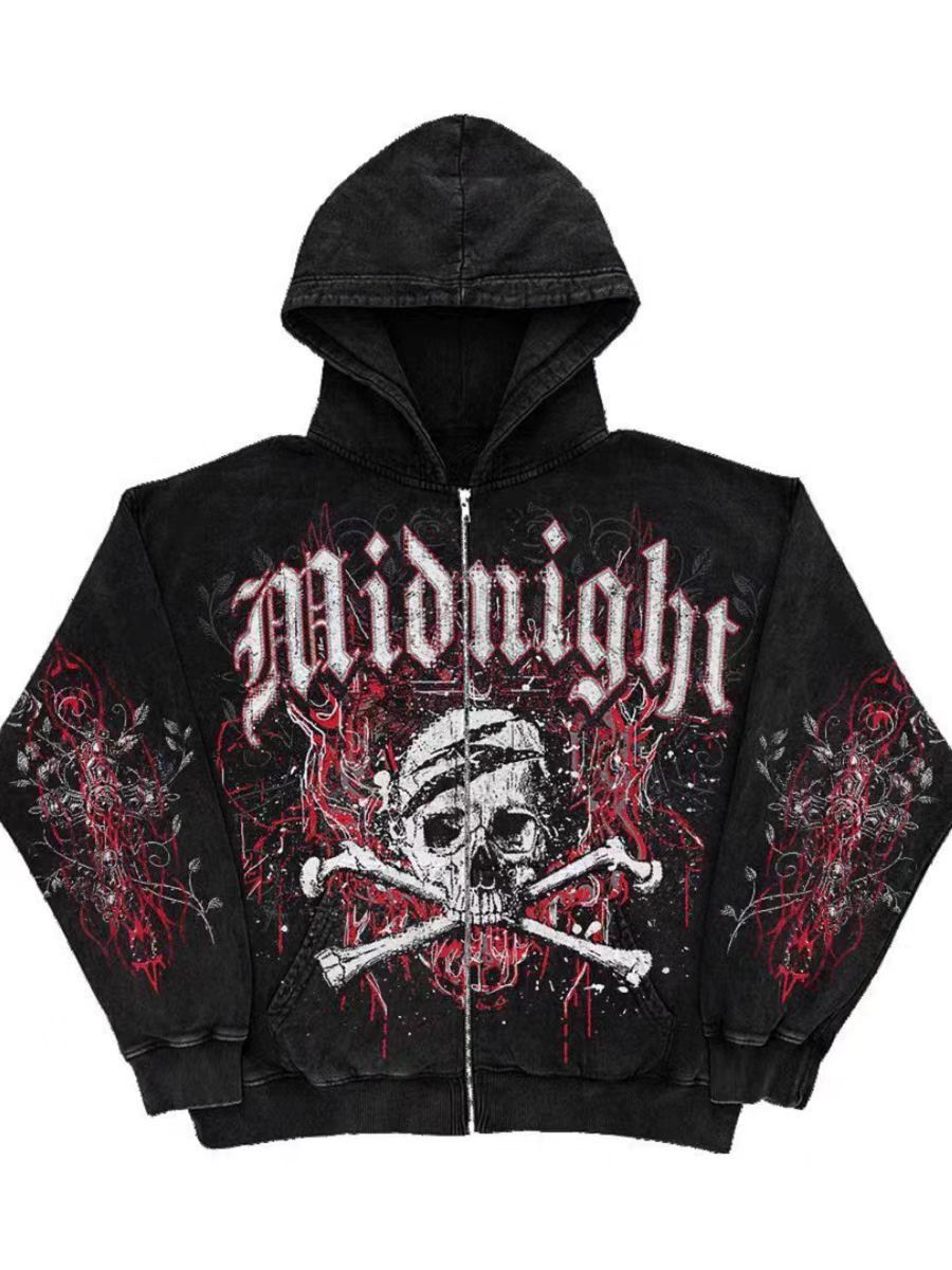 Japanese Brand × Vintage Vintage Gothic Hip Hop Loose Hoodie Size US L / EU 52-54 / 3 - 1 Preview