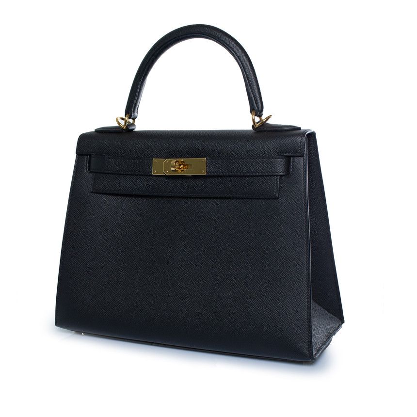 Hermes Hermes, sac Kelly II sellier 28 epsom 89 black Size ONE SIZE - 1 Thumbnail