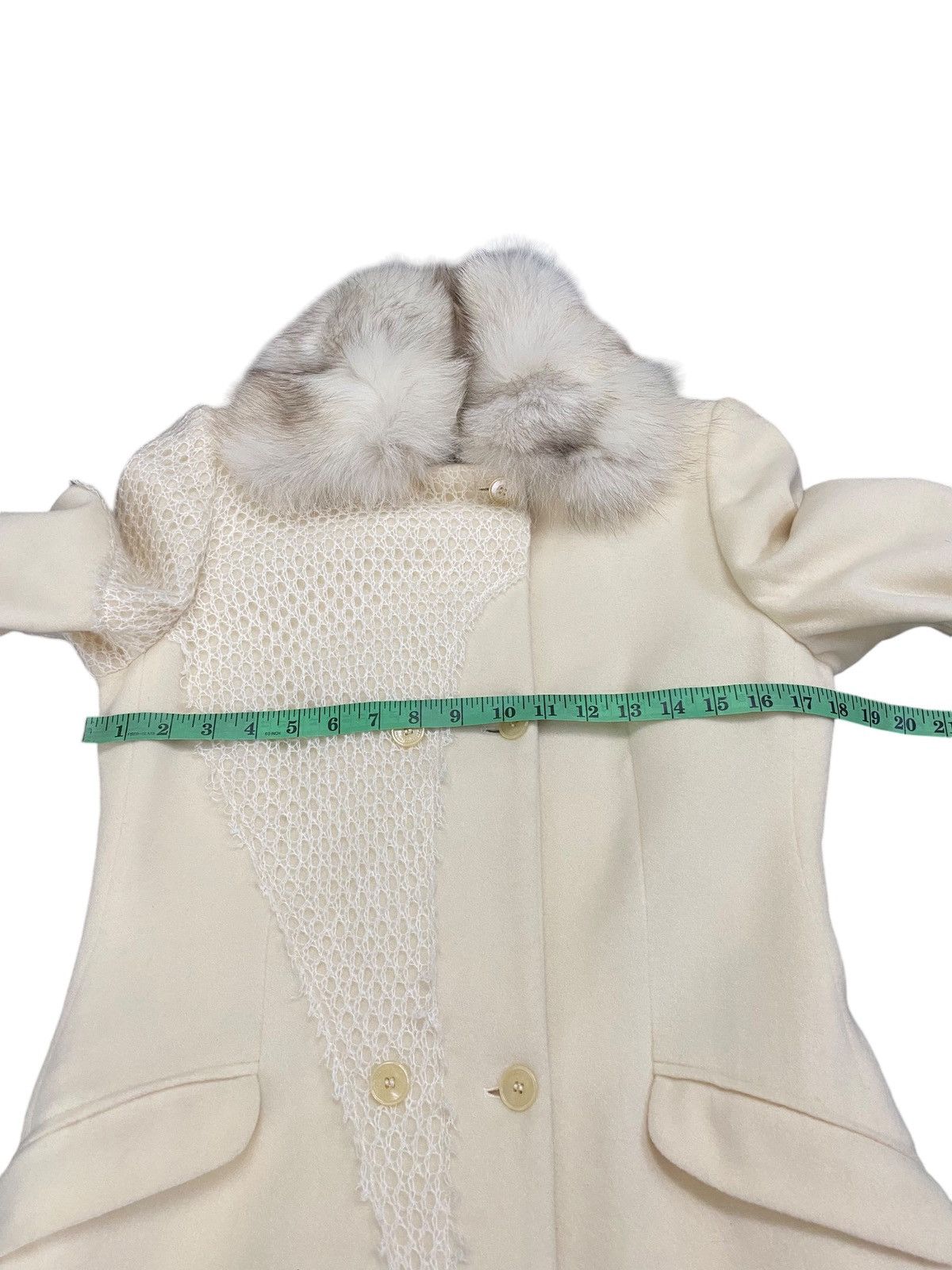 Versace × Versace Jeans Couture × Versus Versace Vintage Versace Jeans Couture Fur Collar Long Button Jacket Size S / US 4 / IT 40 - 18 Thumbnail