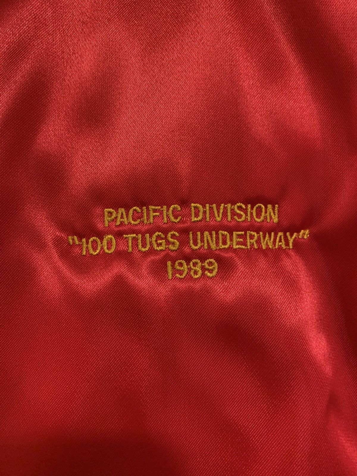 Dunbrooke 1989 pacific division red bomber jacket Size US XL / EU 56 / 4 - 4 Thumbnail