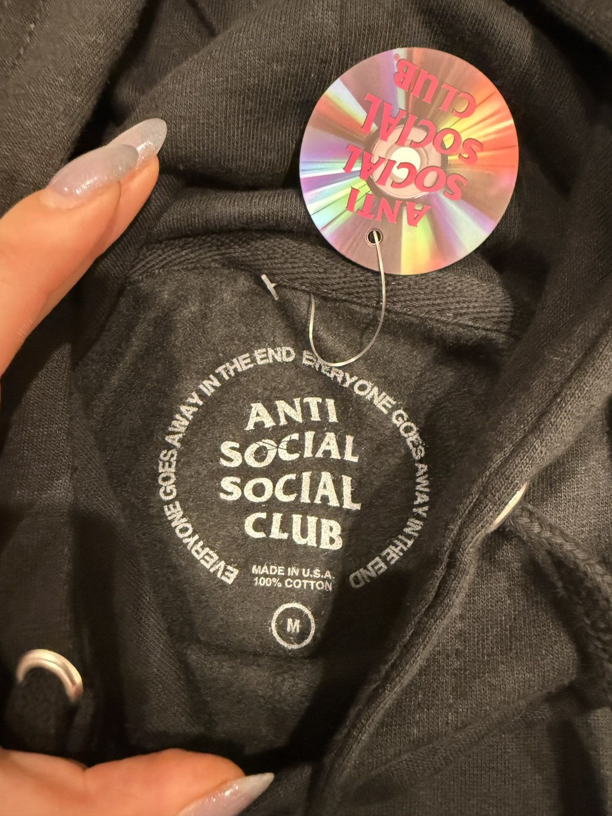 Anti Social Social Club ANTI SOCIAL SOCIAL CLUB BOLT FROM THE BLUE HOODIE Size US M / EU 48-50 / 2 - 4 Thumbnail