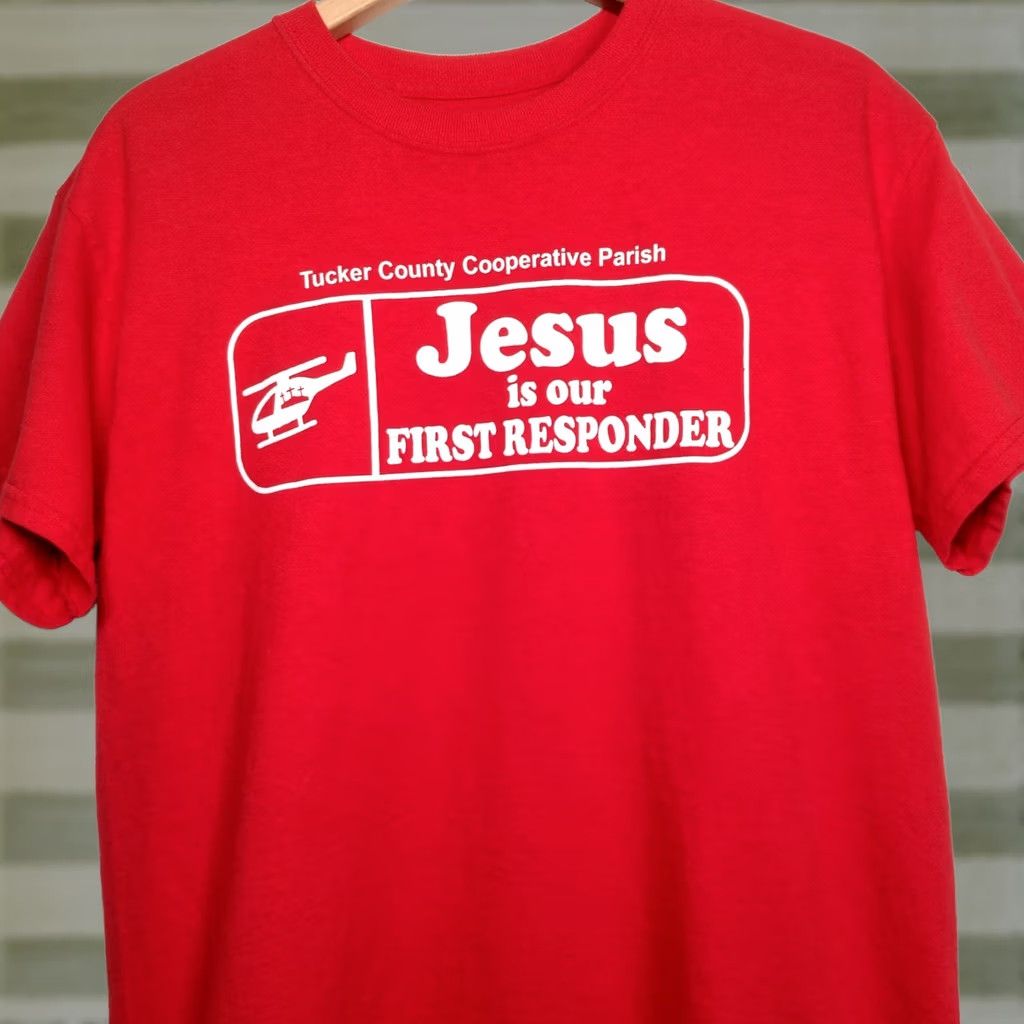 Vintage Jesus Is Our First Responder Shirt M Red Shirt Men Christian Religious Crew Neck Short Sleeve Cotton Blend Size US M / EU 48-50 / 2 - 1 Thumbnail