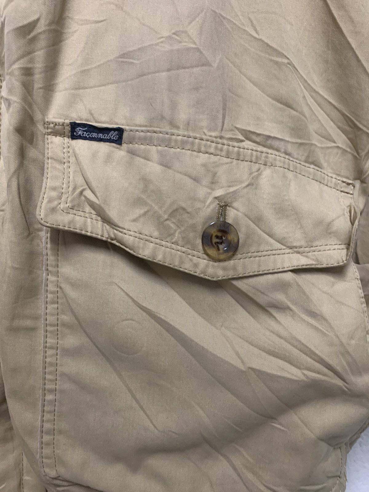 Faconnable × Japanese Brand × Vintage Vintage Faconable Beige Buttom up Size US L / EU 52-54 / 3 - 14 Thumbnail