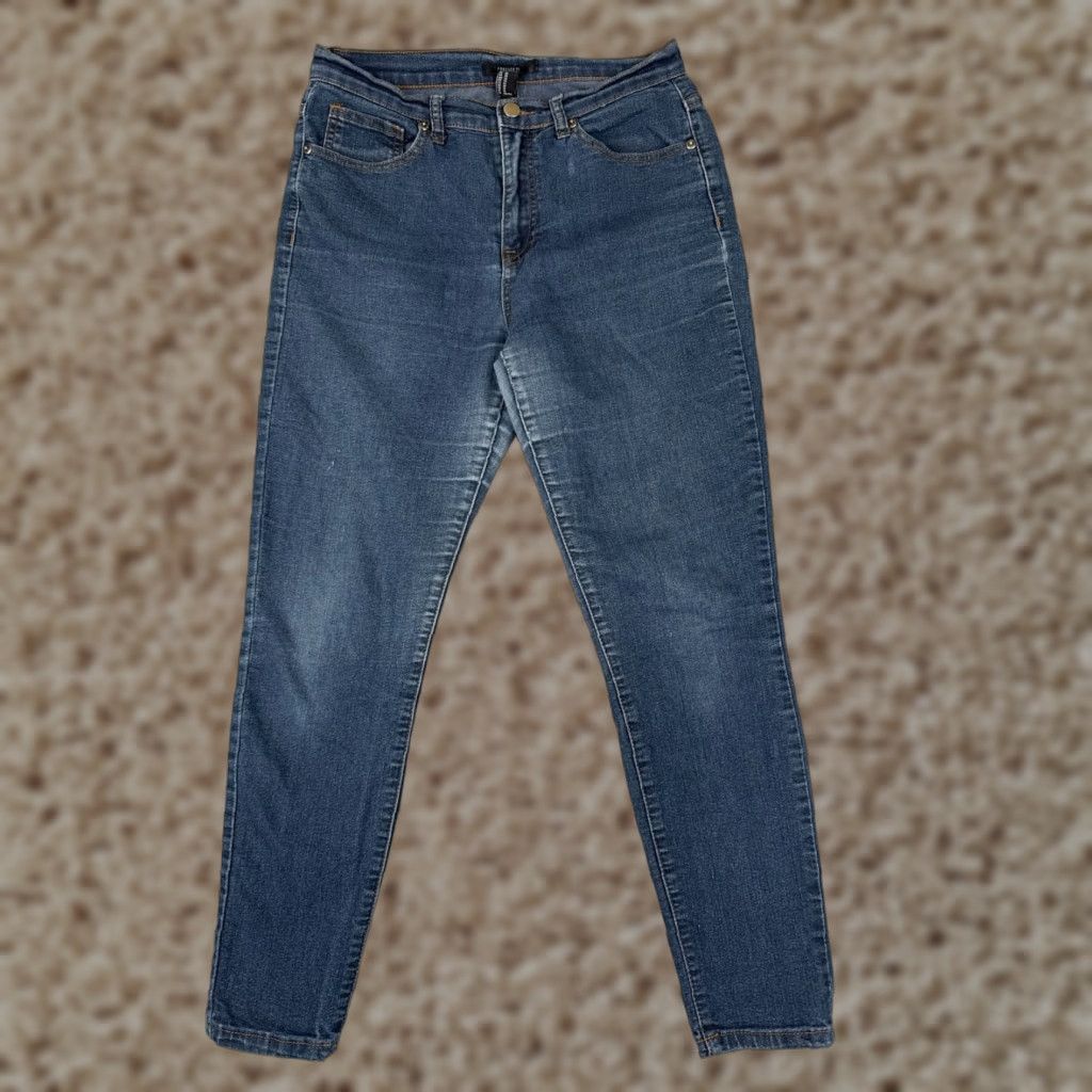 Forever 21 Forever 21 Jeans Women's 29 Blue Denim Skinny Mid Rise 26" Inseam Cotton Blend Size 29" - 1 Thumbnail
