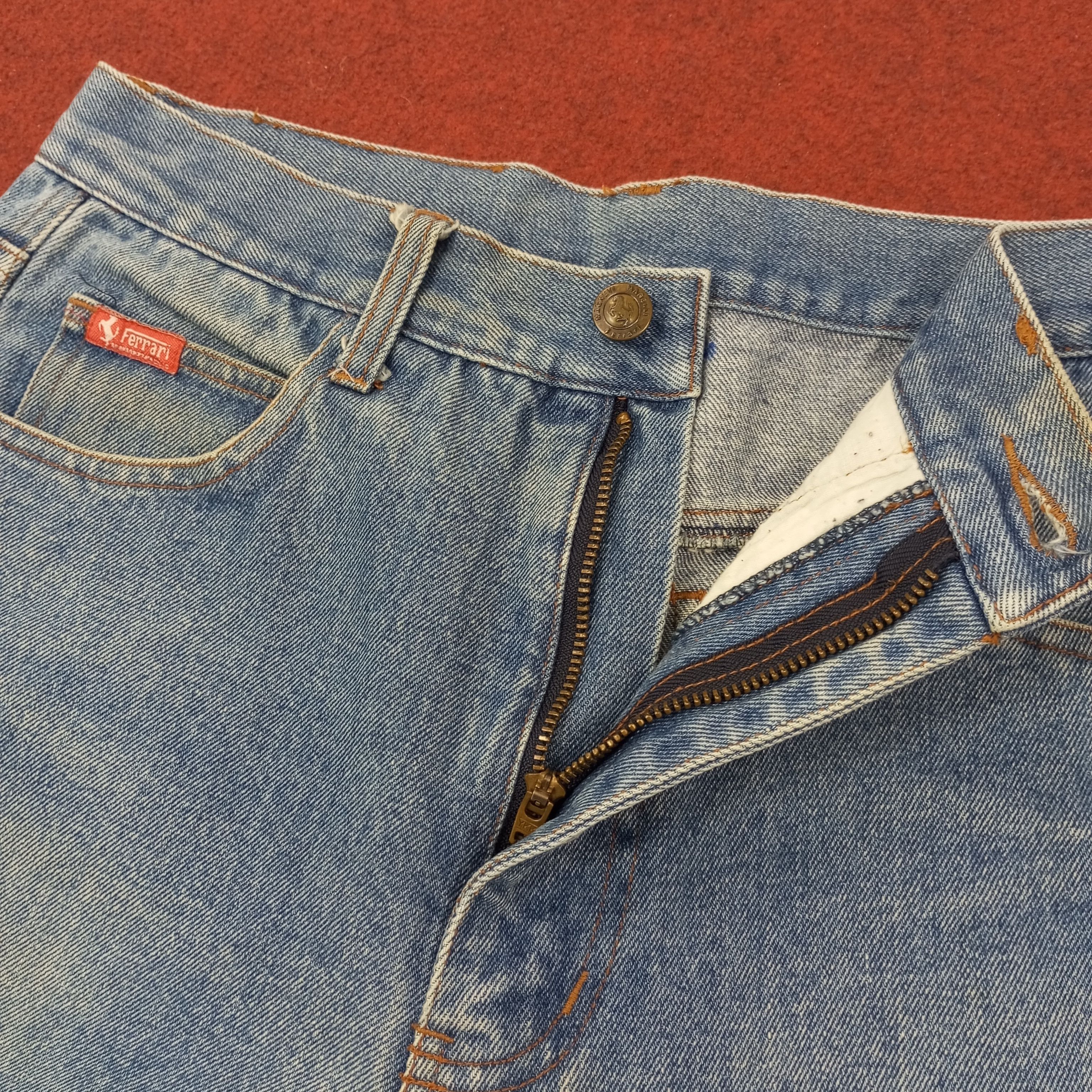 Ferrari Ferrari Magneti Marelli Logo Design Jeans c235n24 Size US 29 - 12 Thumbnail