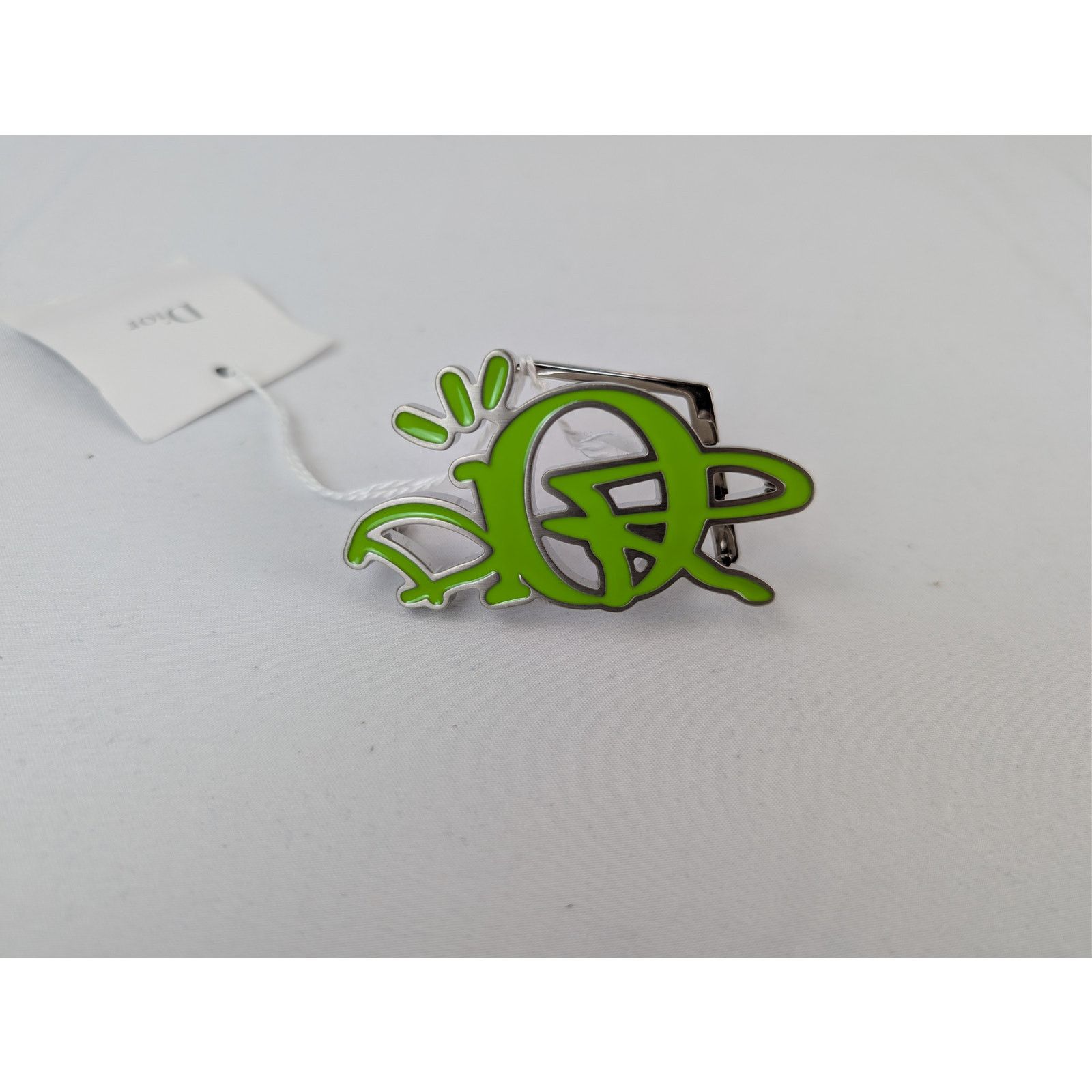 Dior o1rshd1 Size: OS / Jack 35MM Belt Buckle in Silver/Pistachio Size ONE SIZE - 2 Thumbnail