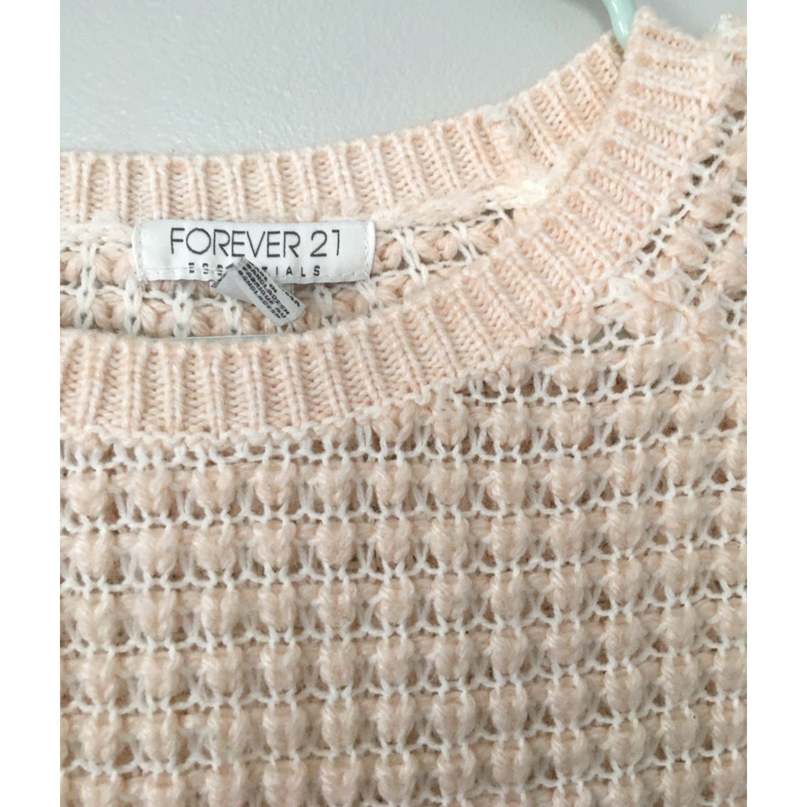 Forever 21 FOREVER 21 CHUNKY KNIT SWEATER Pale Pink SIZE SMALL Women S Round Neck Pullover Casual Knit Pre-owned Vintage: No Size S / US 4 / IT 40 - 4 Thumbnail